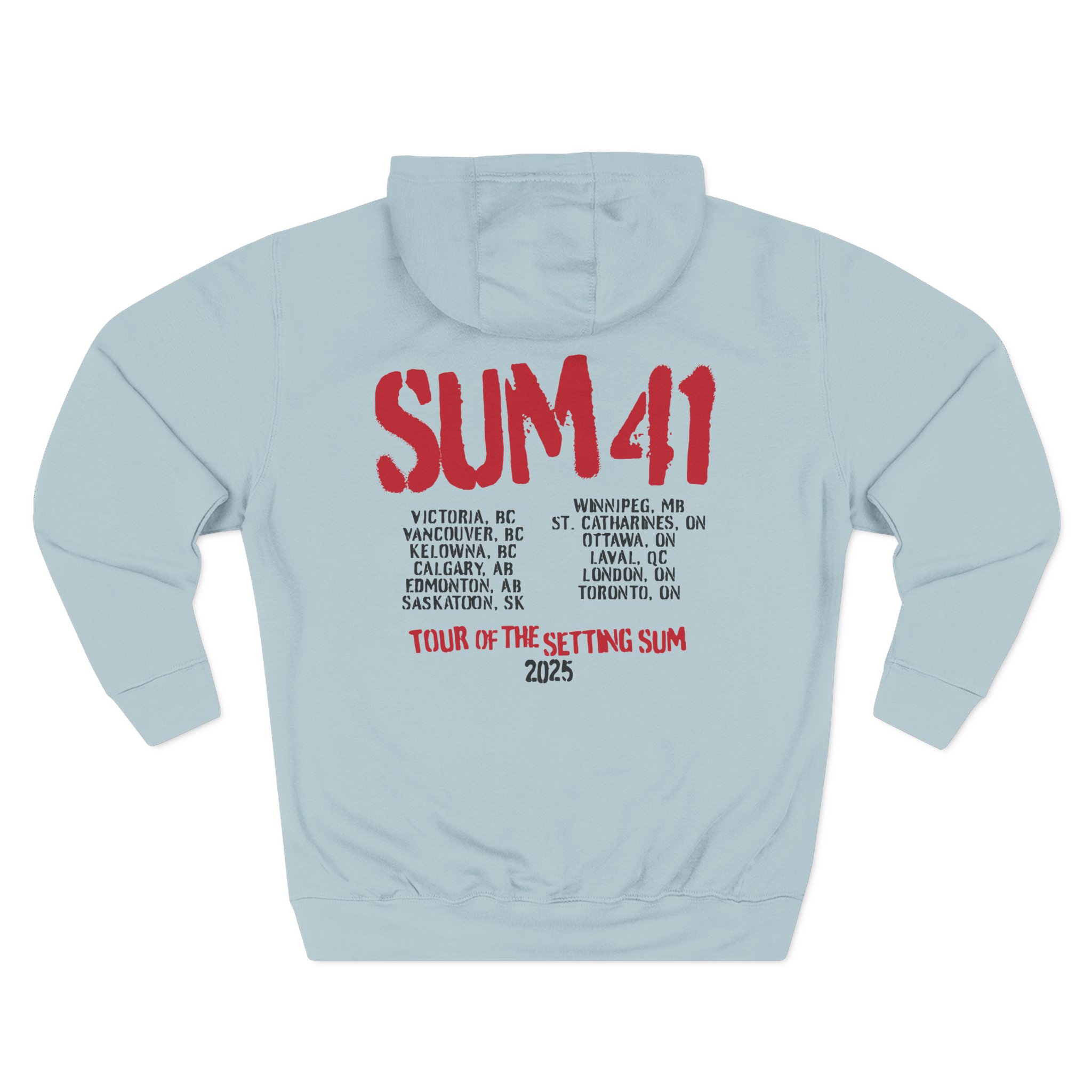 Sum 41 the Final Tour Three-Panel Fleece Hoodie