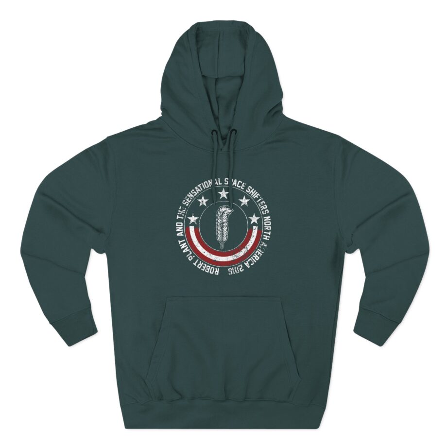 Robert Plant Patriotic Quill Itinerary Three-Panel Fleece Hoodie