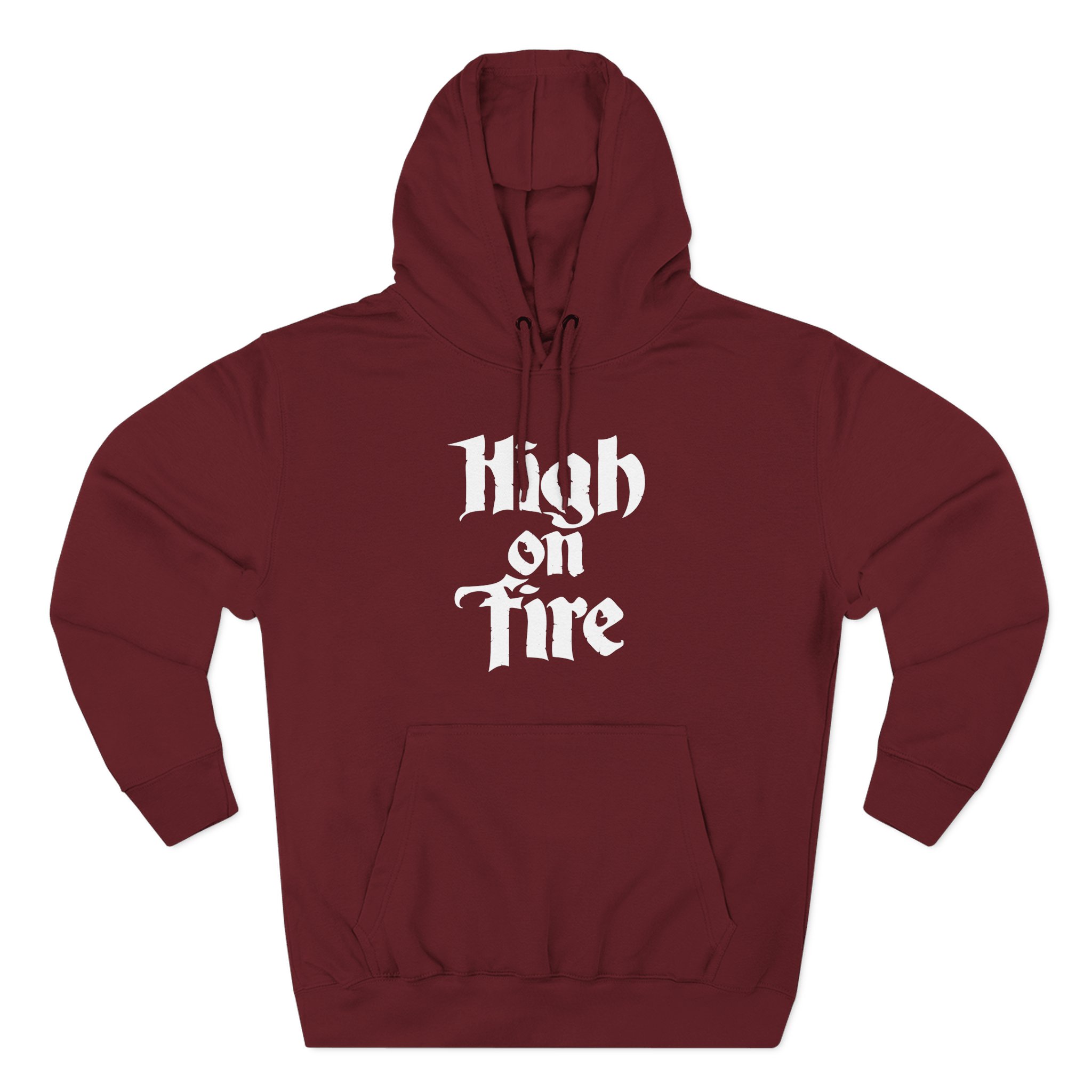 High on Fire Logo Three-Panel Fleece Hoodie