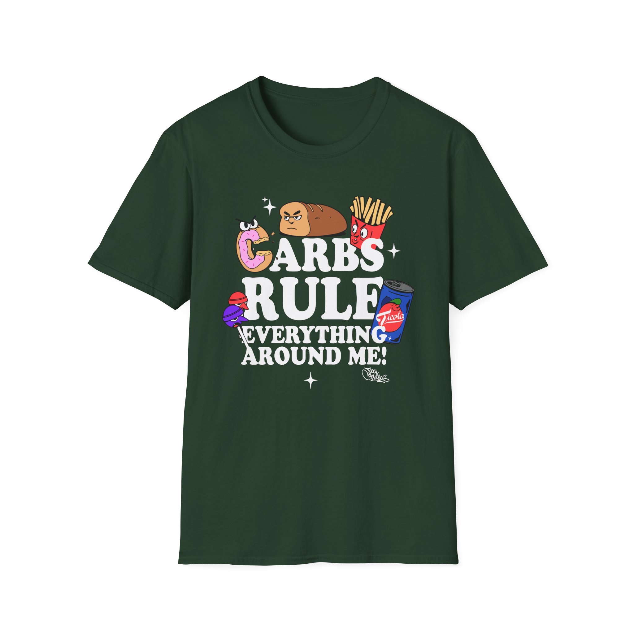 Method Man Carbs Rule Everything Around Me Unisex Softstyle T-Shirt