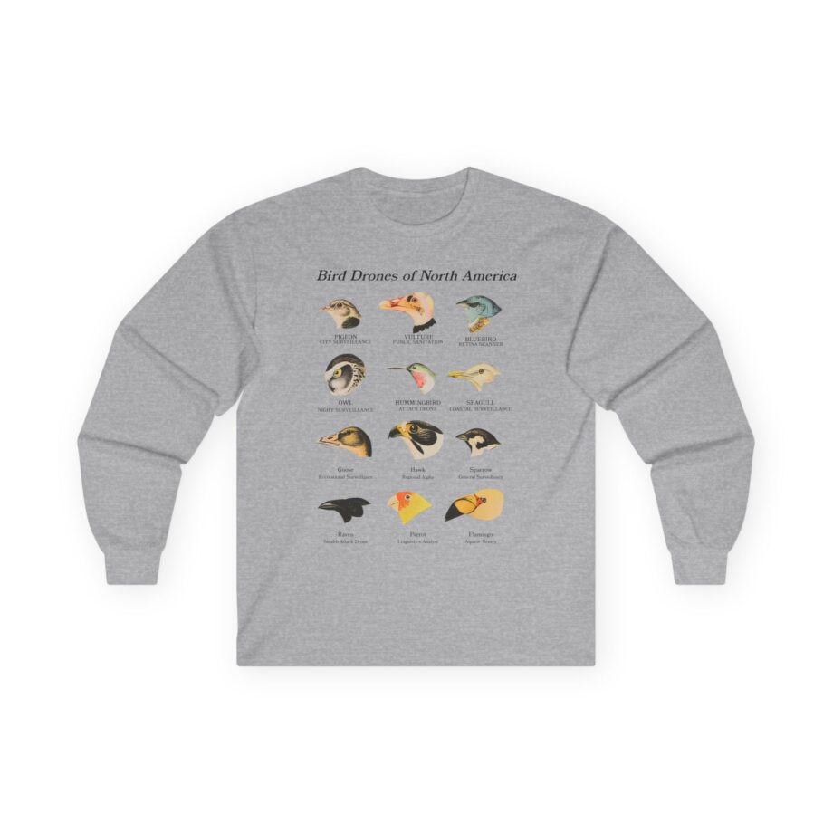 Birds Arent Real Bird Drones of North America Unisex Ultra Cotton Long Sleeve Tee