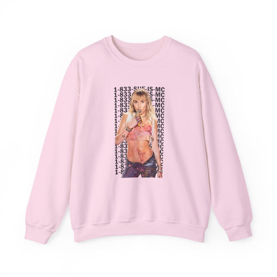 Lil Nasx Miley Cyrus 1-833-she-is-mc Unisex Heavy Blend™ Crewneck Sweatshirt