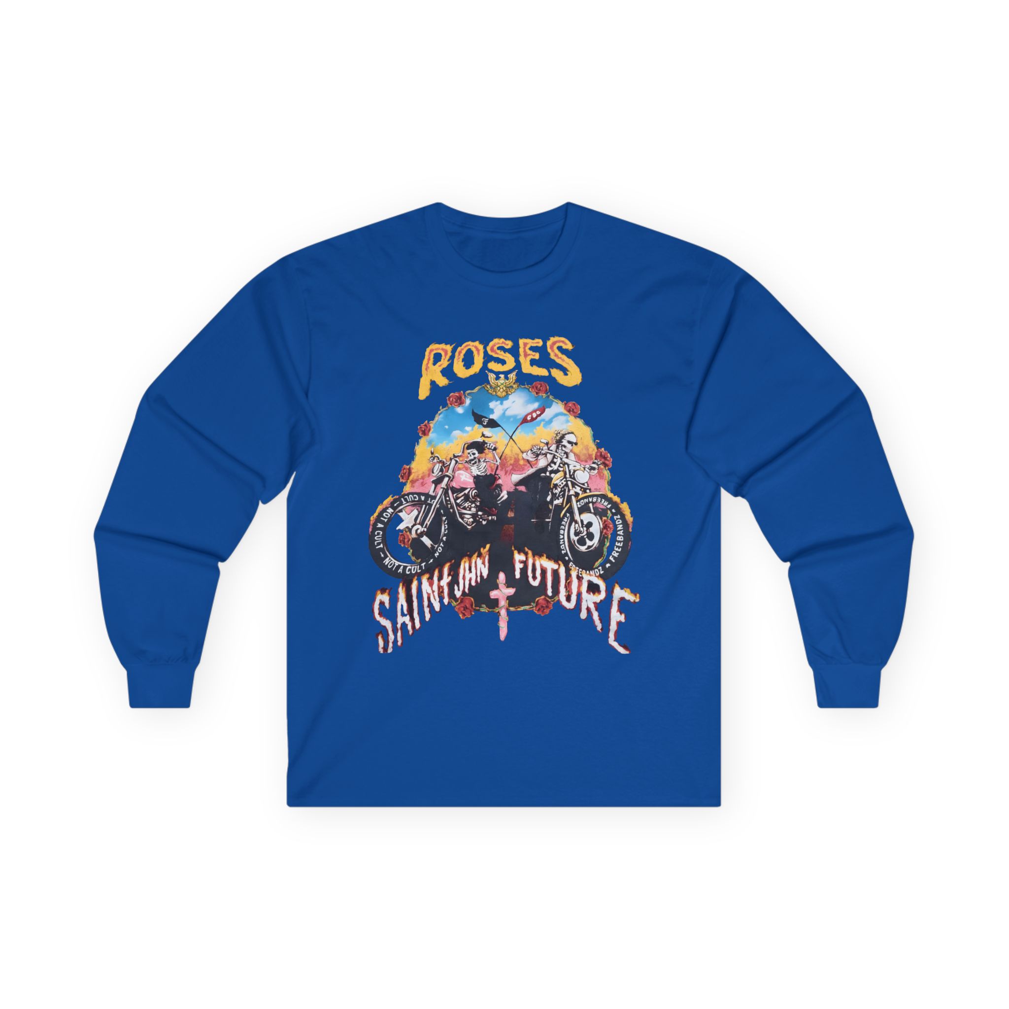 Saint Jhn Not a Cult X Freebandz Roses Unisex Ultra Cotton Long Sleeve Tee