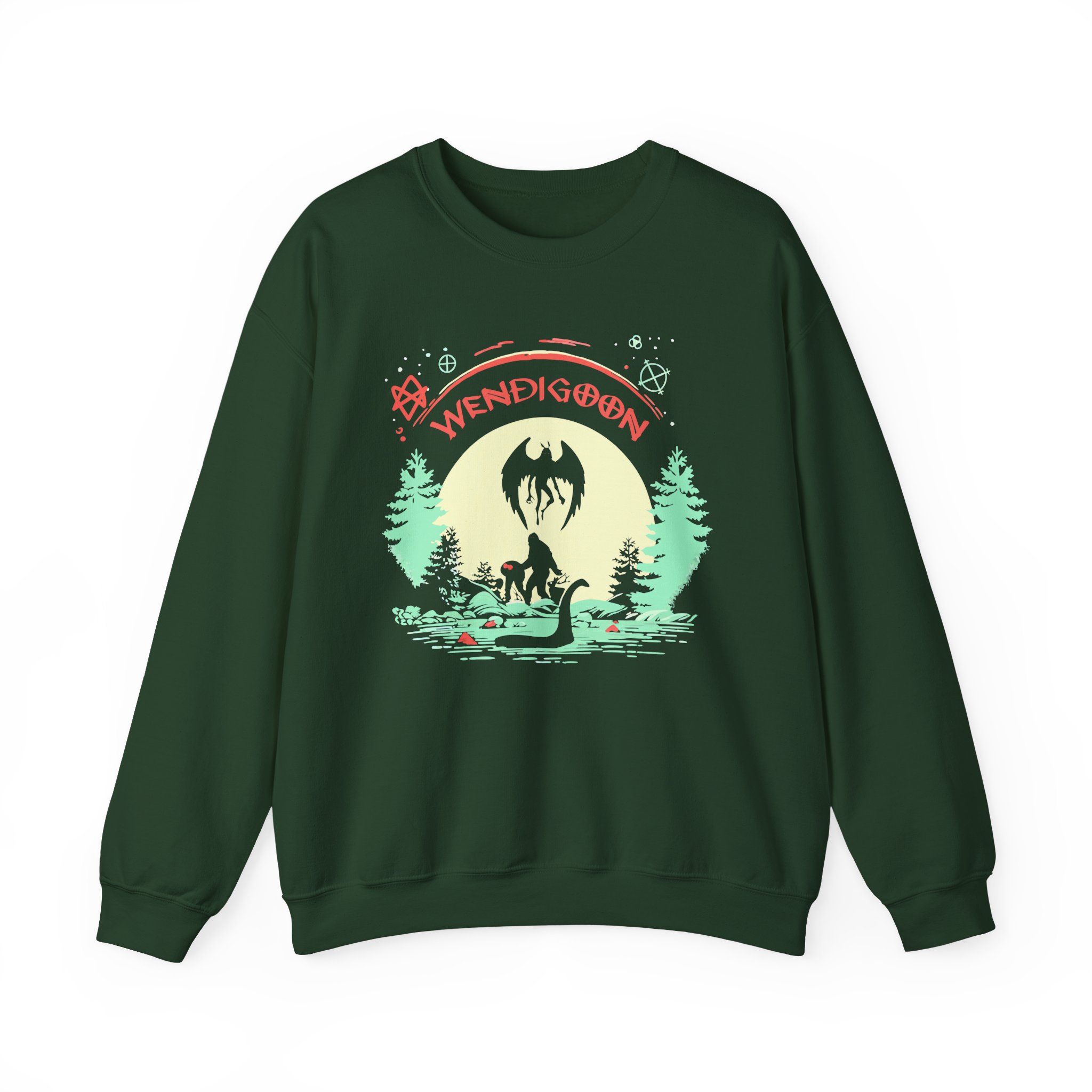 Wendigoon Cryptids on Tour Unisex Heavy Blend Crewneck Sweatshirt