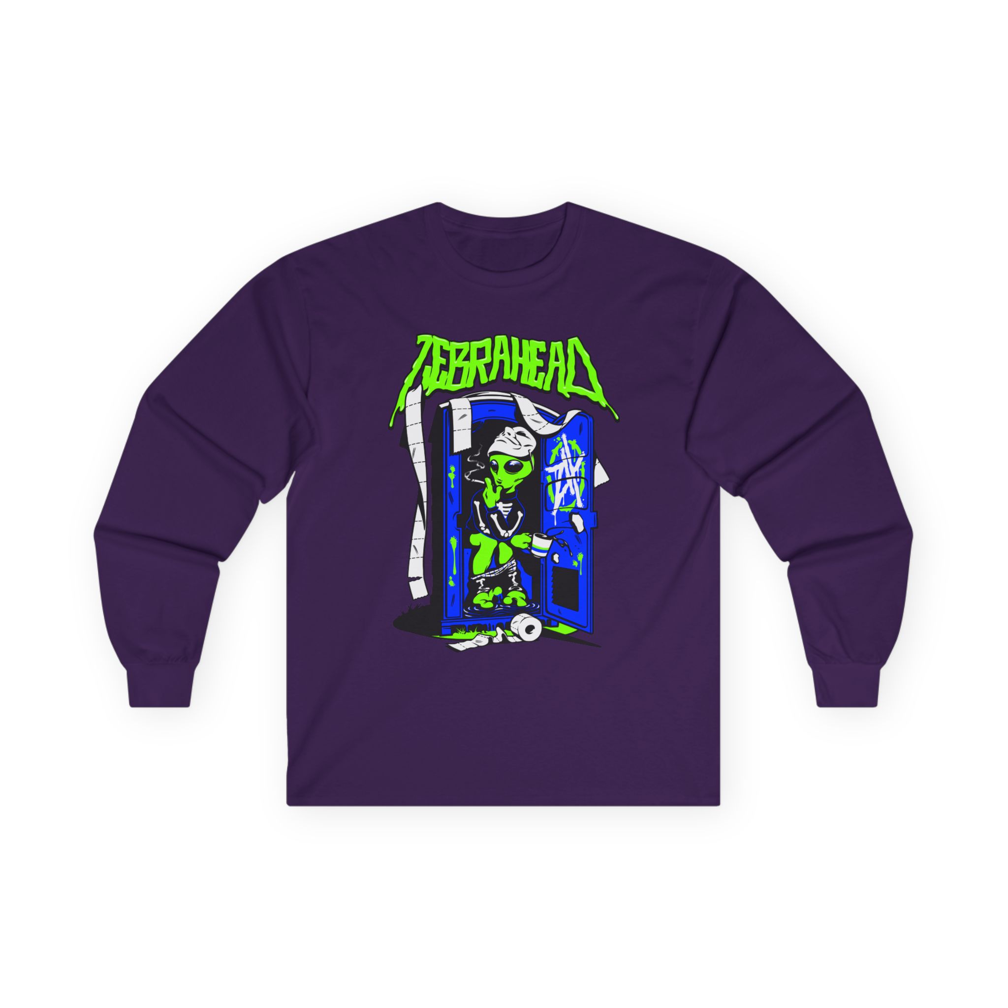 Zebrahead White ZH Coffee break Unisex Ultra Cotton Long Sleeve Tee