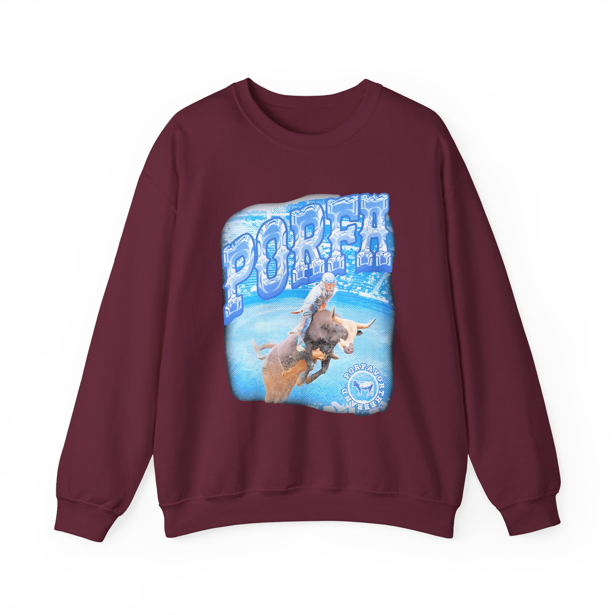 Porfa Rodeo Por Favor Unisex Heavy Blendâ„¢ Crewneck Sweatshirt