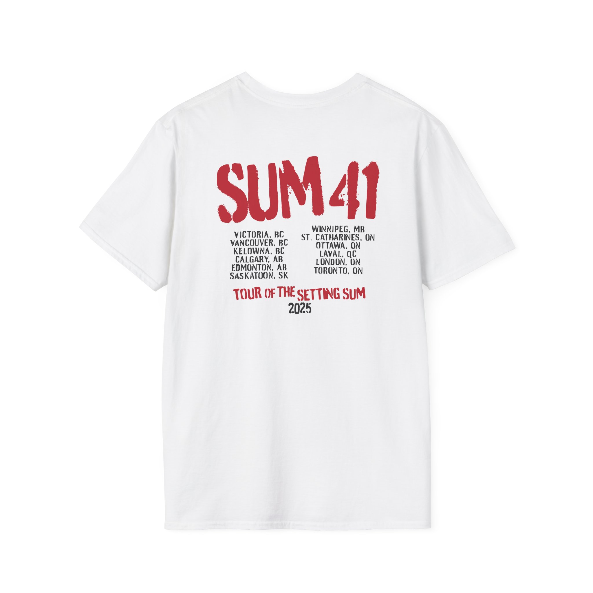 Sum 41 the Final Tour Unisex Softstyle T-Shirt