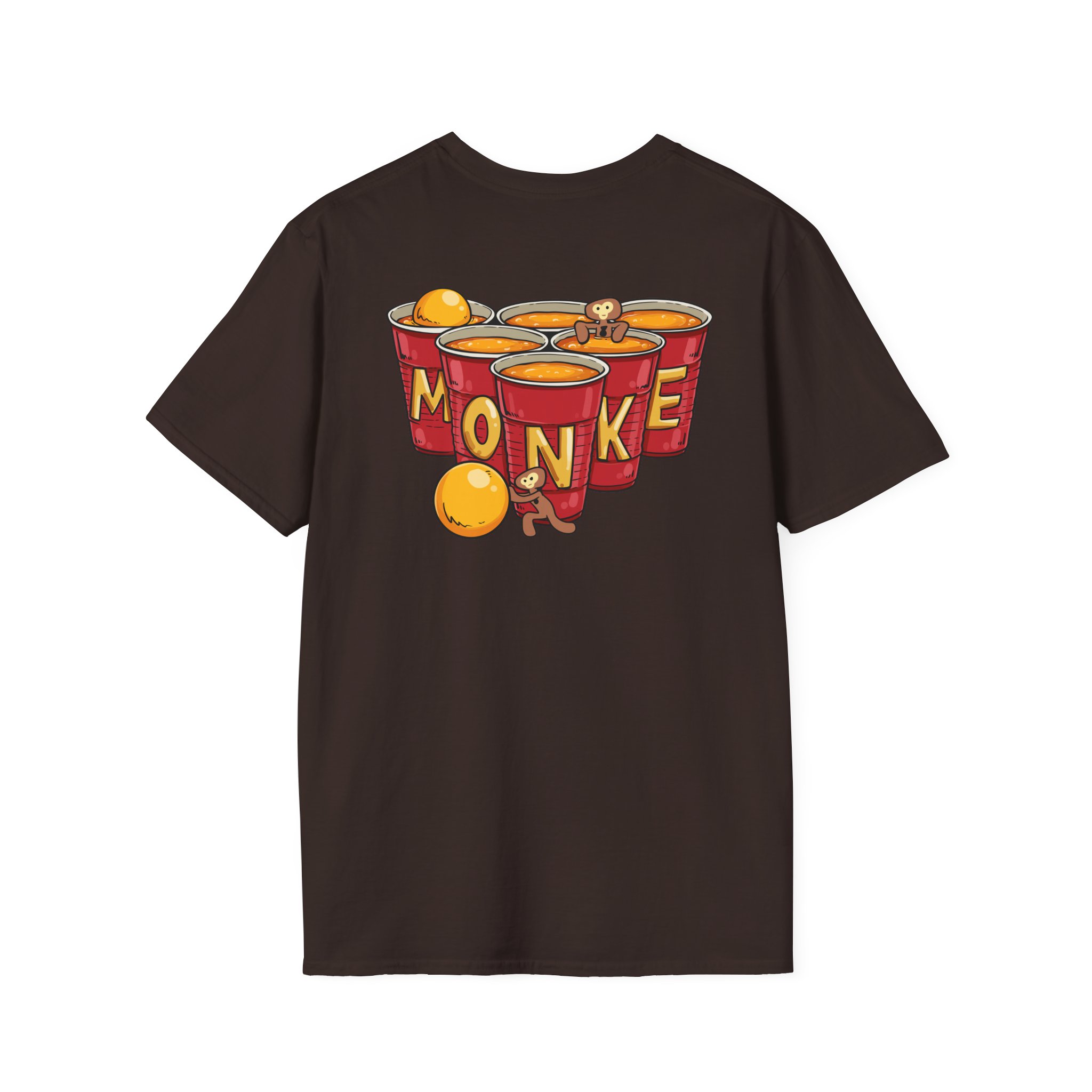 Spoonkidv Monke Pong Unisex Softstyle T-Shirt