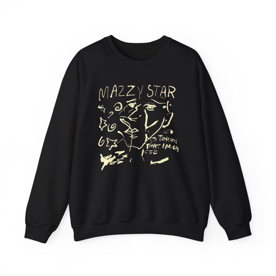 Binchtopia Max Wearing Mazzy Star 90s Unisex Heavy Blend™ Crewneck Sweatshirt