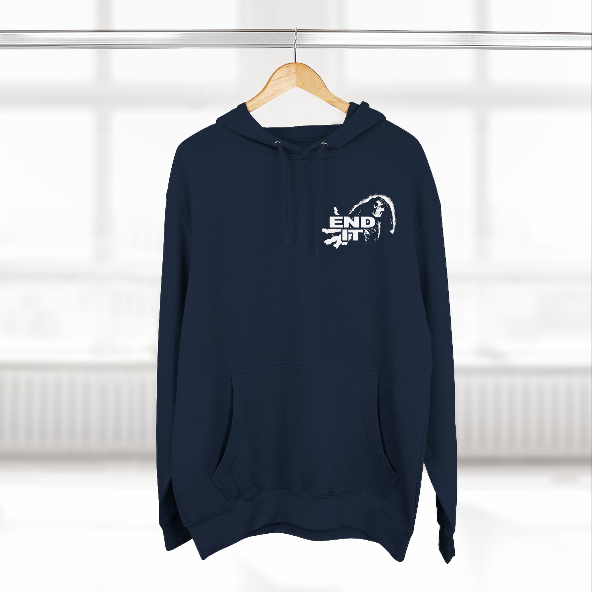End It Three-Panel Fleece Hoodie