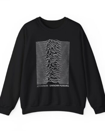 Joy Division Unknown Pleasures Text Unisex Heavy Blend™ Crewneck Sweatshirt