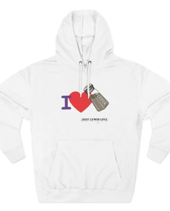 Jeff Lewis I Love Pepper Three-Panel Fleece Hoodie