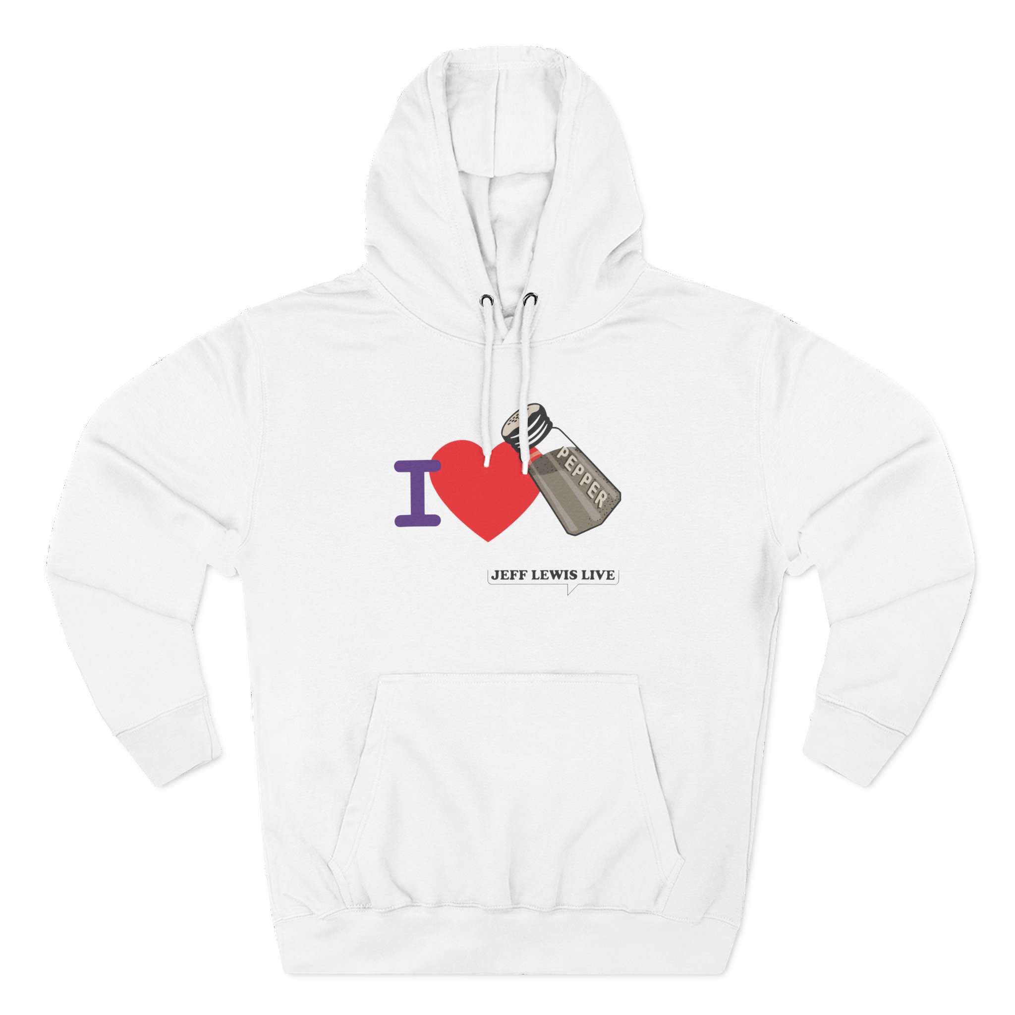 Jeff Lewis I Love Pepper Three-Panel Fleece Hoodie