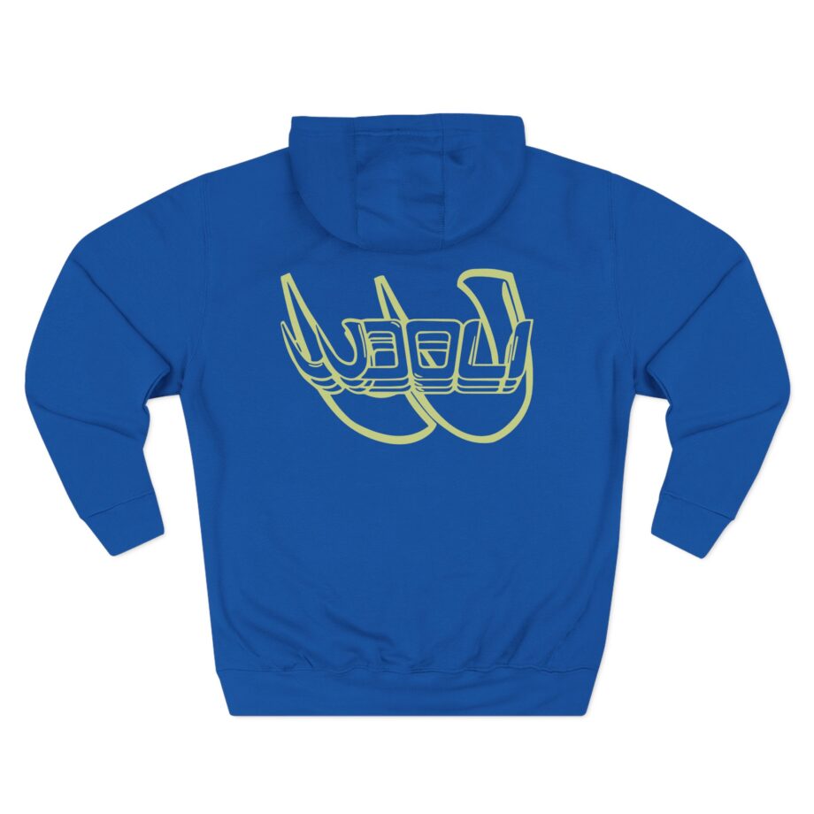 Wooli Logo Three-Panel Fleece Hoodie