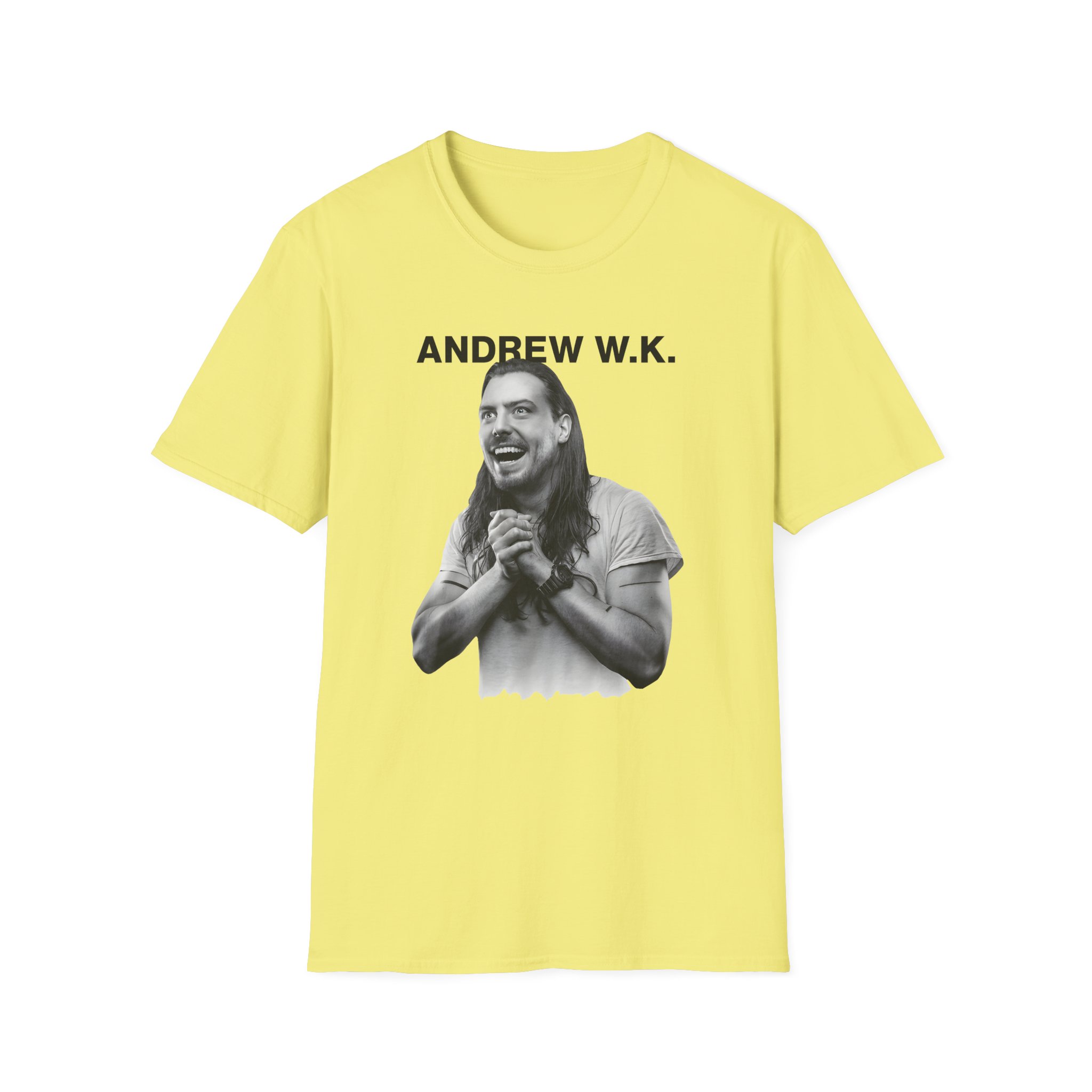 Andrew Wk Happy Unisex Softstyle T-Shirt
