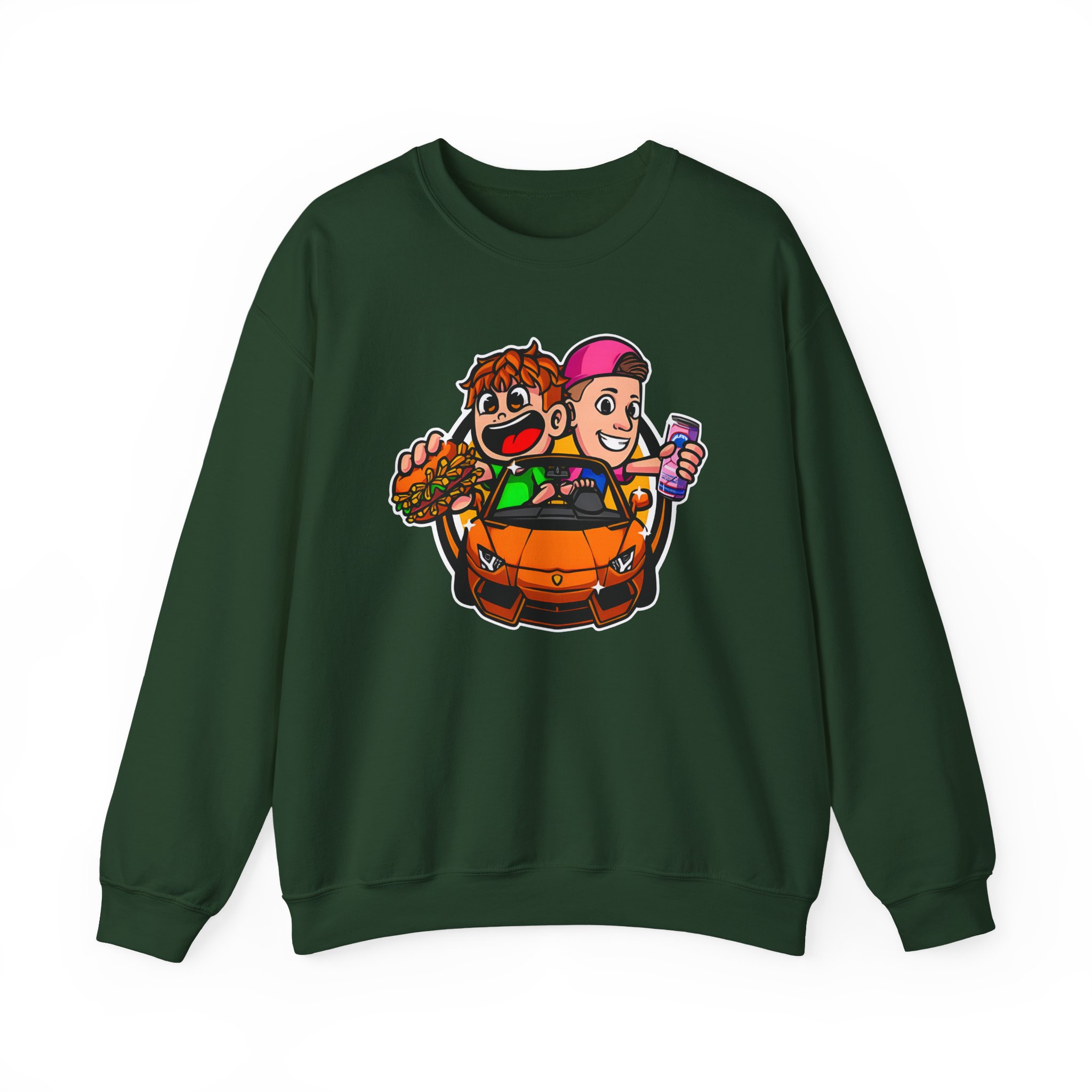 Burger Pommes Unisex Heavy Blendâ„¢ Crewneck Sweatshirt