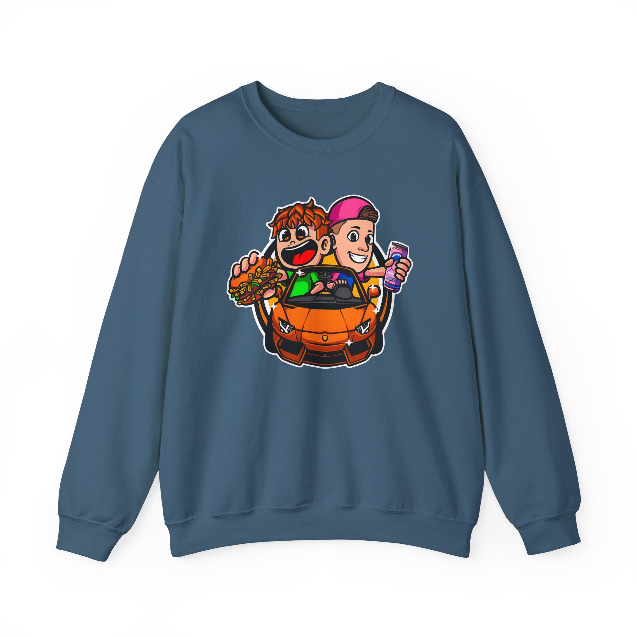 Burger Pommes Unisex Heavy Blendâ„¢ Crewneck Sweatshirt