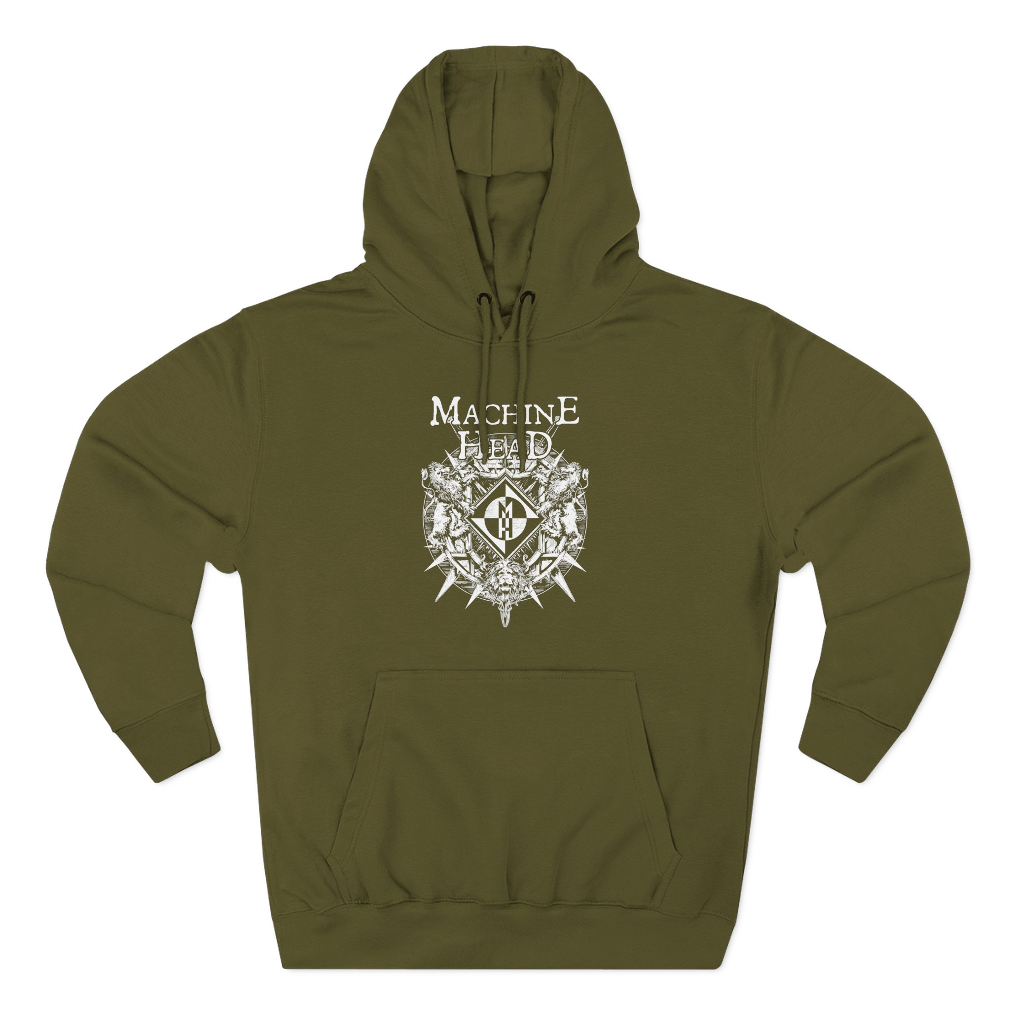 Machine Head Lion Crest Three-Panel Fleece Hoodie