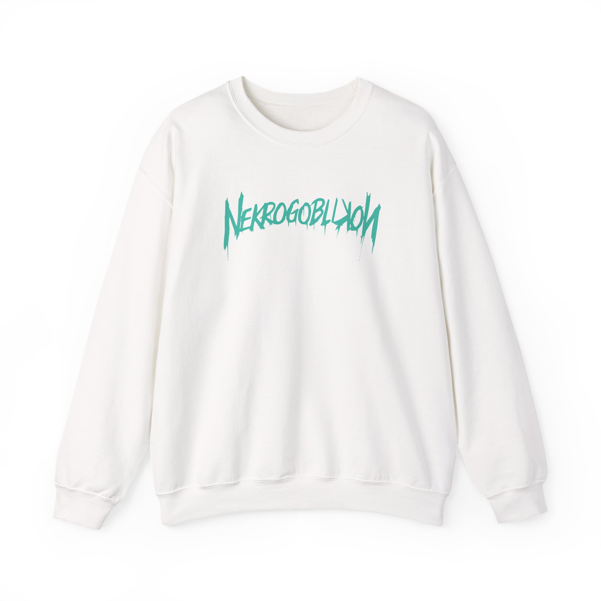 Nekrogoblikon Goblin Mode Crystal Wash Unisex Heavy Blendâ„¢ Crewneck Sweatshirt