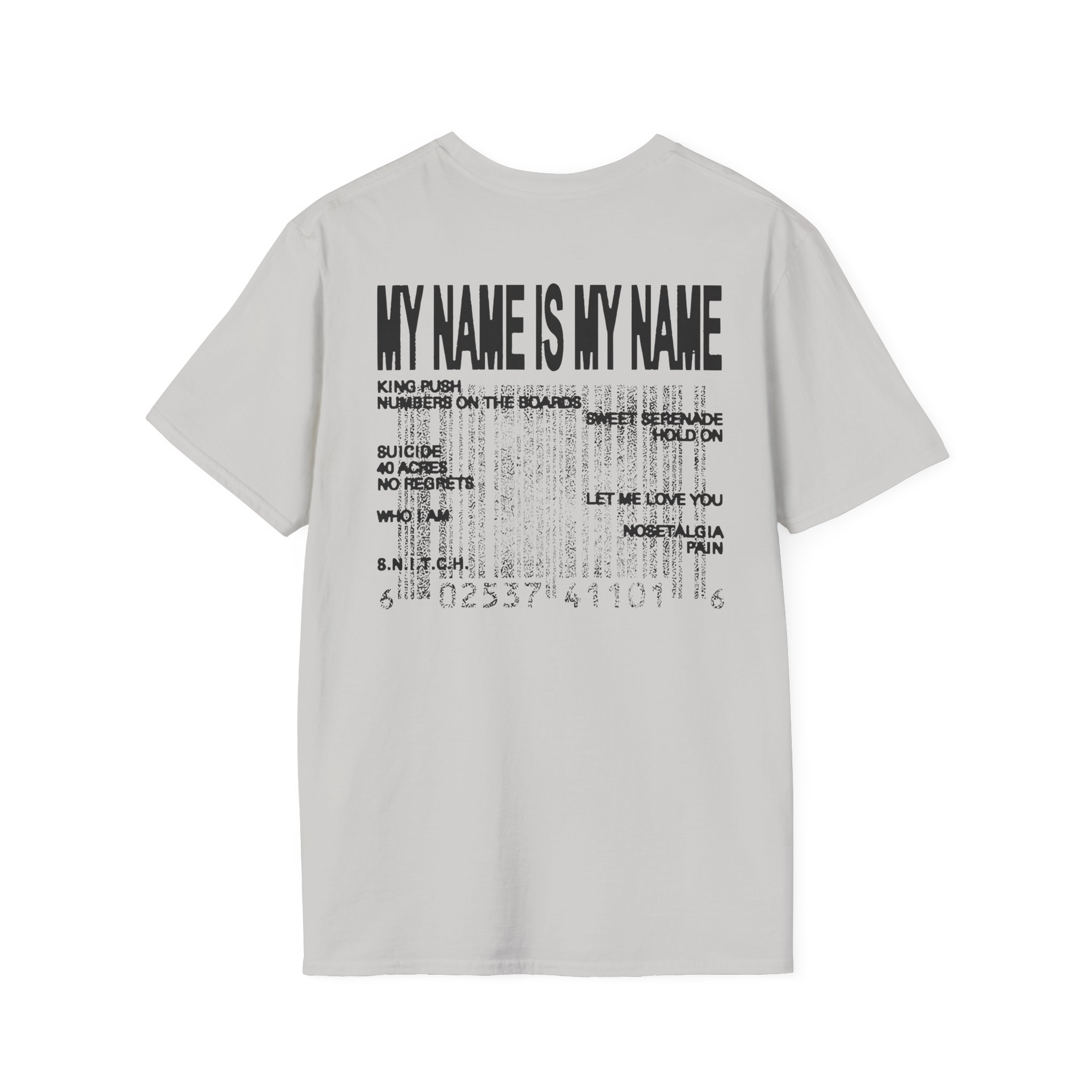 Clipse Mnimn Tracklist Unisex Softstyle T-Shirt