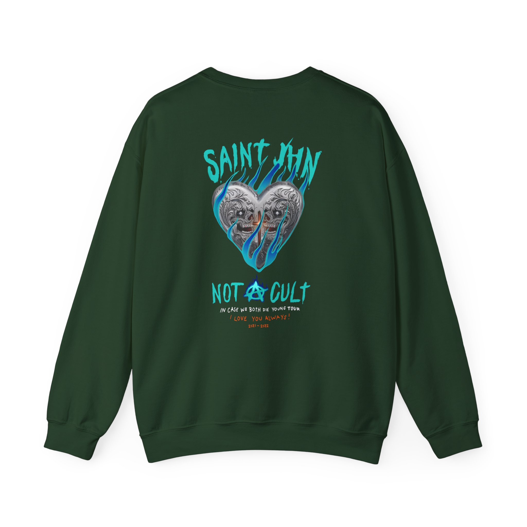 Saint Jhn Chromedd Hearts Icwbdy Unisex Heavy Blendâ„¢ Crewneck Sweatshirt