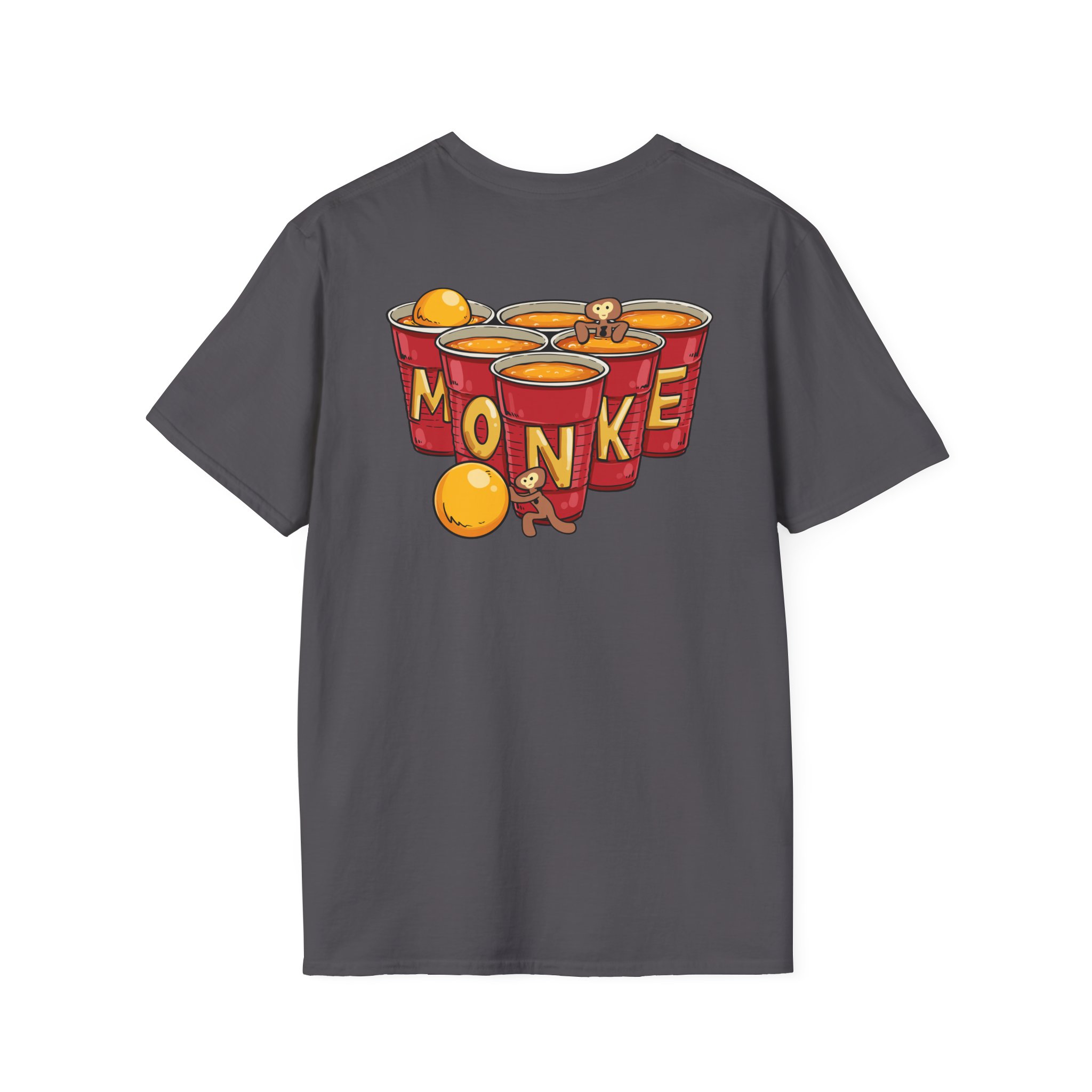 Spoonkidv Monke Pong Unisex Softstyle T-Shirt