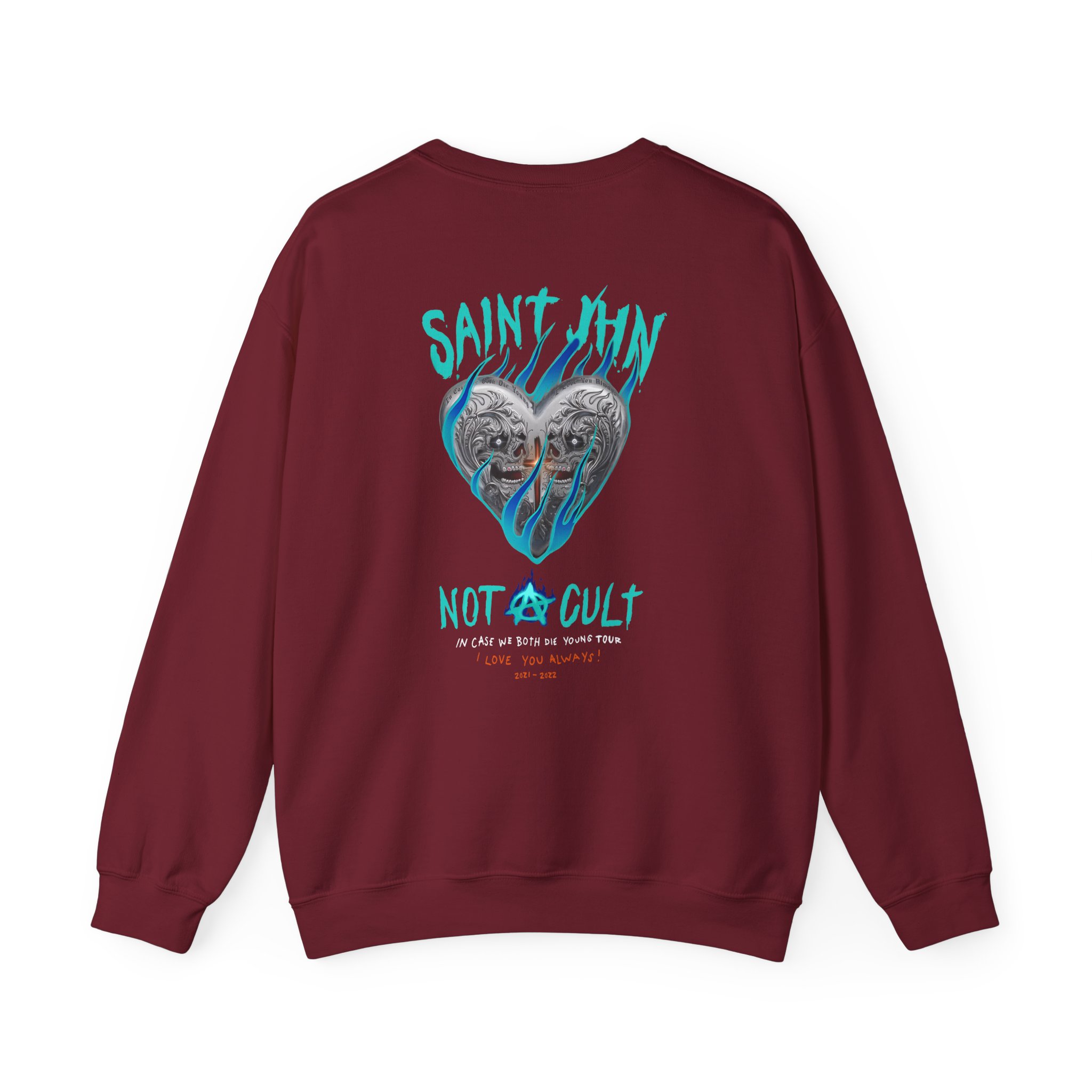 Saint Jhn Chromedd Hearts Icwbdy Unisex Heavy Blendâ„¢ Crewneck Sweatshirt