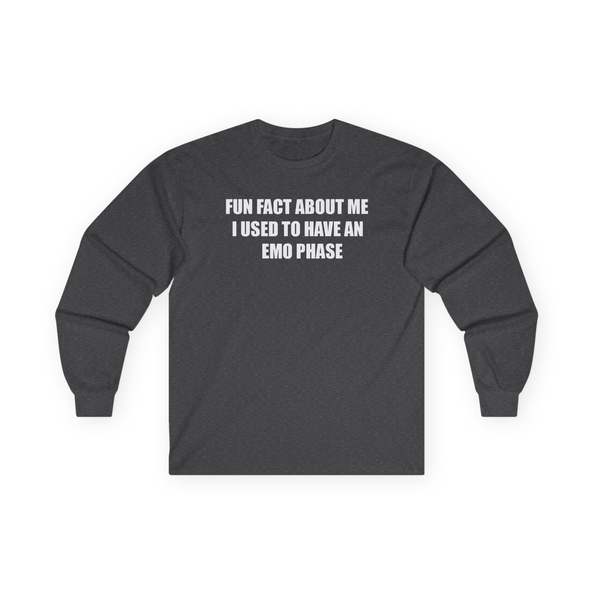 Jake & Johnnie Fun Fact About Me I Used to Have an Emo Phase Unisex Ultra Cotton Long Sleeve Tee