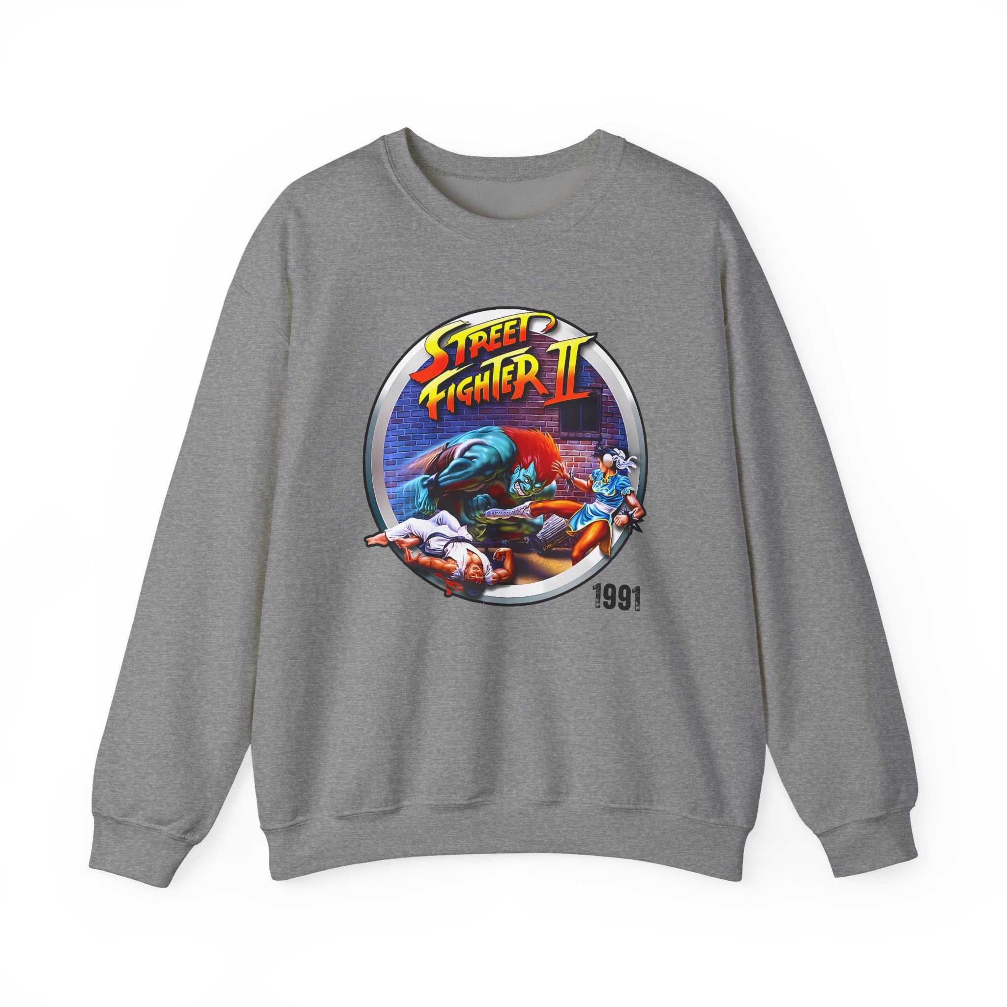 Ishowspeed Street Fighter Unisex Heavy Blendâ„¢ Crewneck Sweatshirt