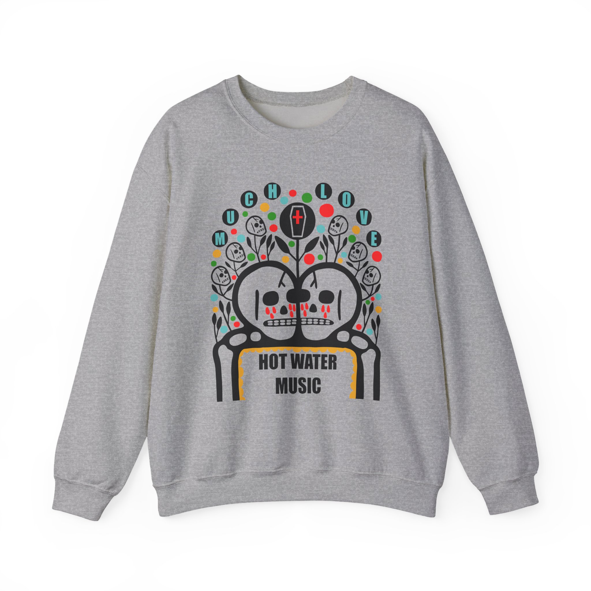 Hot Water Music Much Love Unisex Heavy Blendâ„¢ Crewneck Sweatshirt