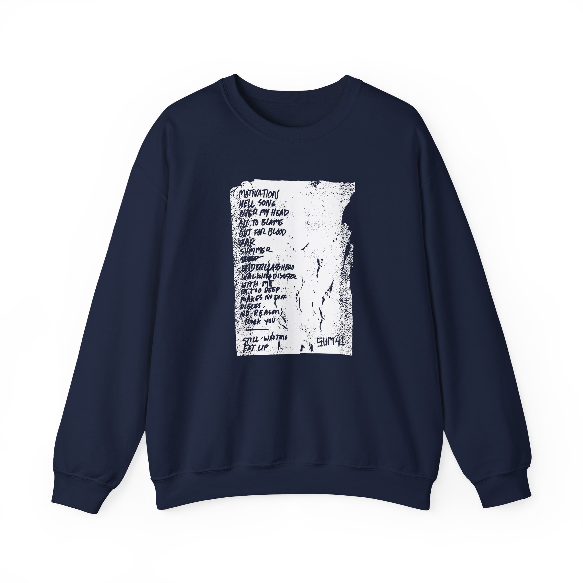 Sum 41 Setlist Unisex Heavy Blendâ„¢ Crewneck Sweatshirt