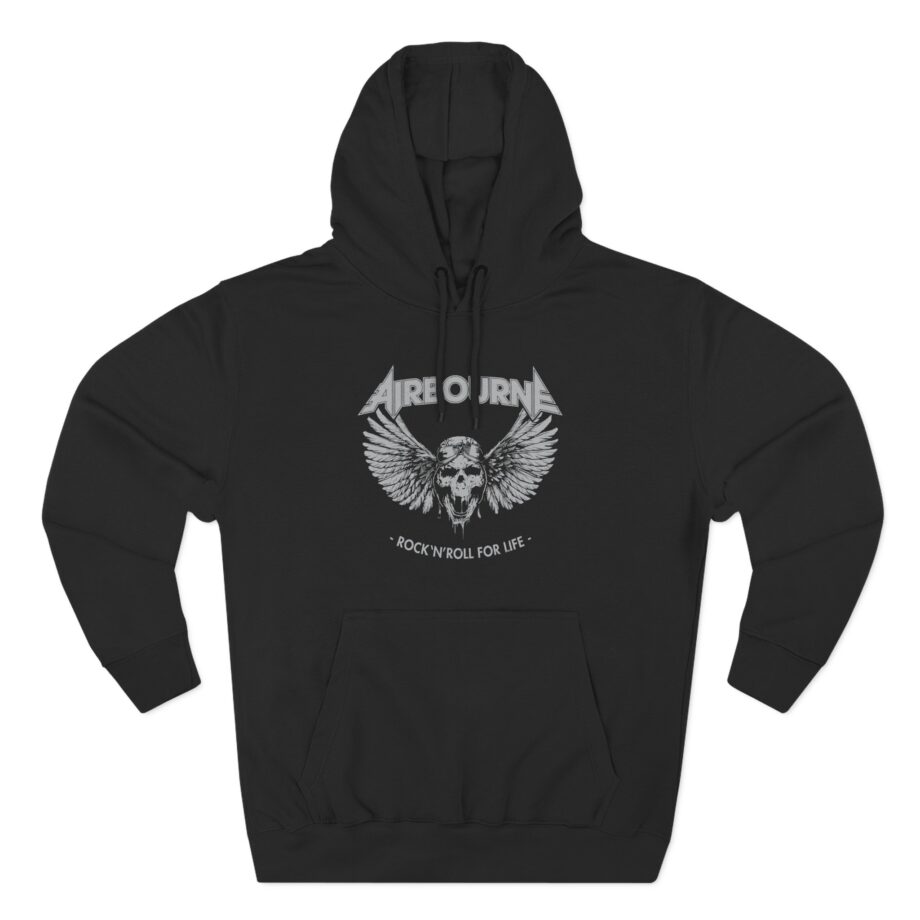 Airbourne - Rock N Roll for Life Three-Panel Fleece Hoodie