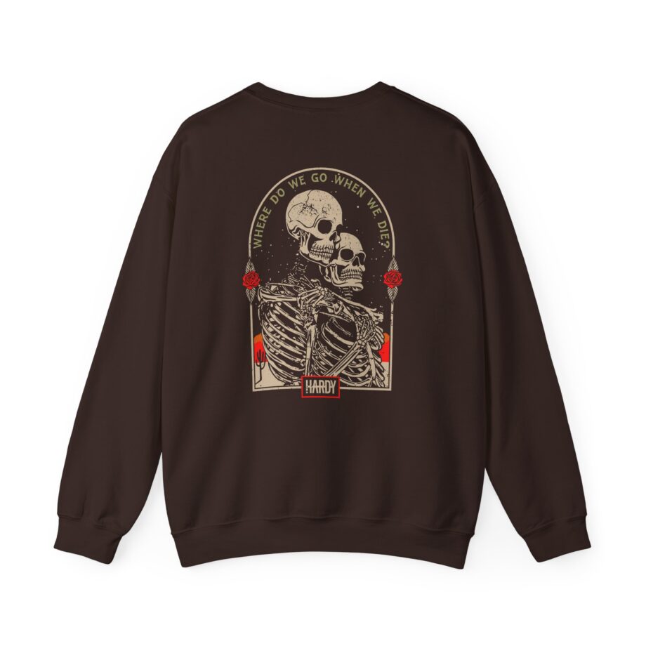 Hardy When We Die Unisex Heavy Blend™ Crewneck Sweatshirt
