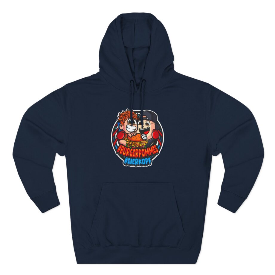 Burger Pommes eierkopf Three-Panel Fleece Hoodie