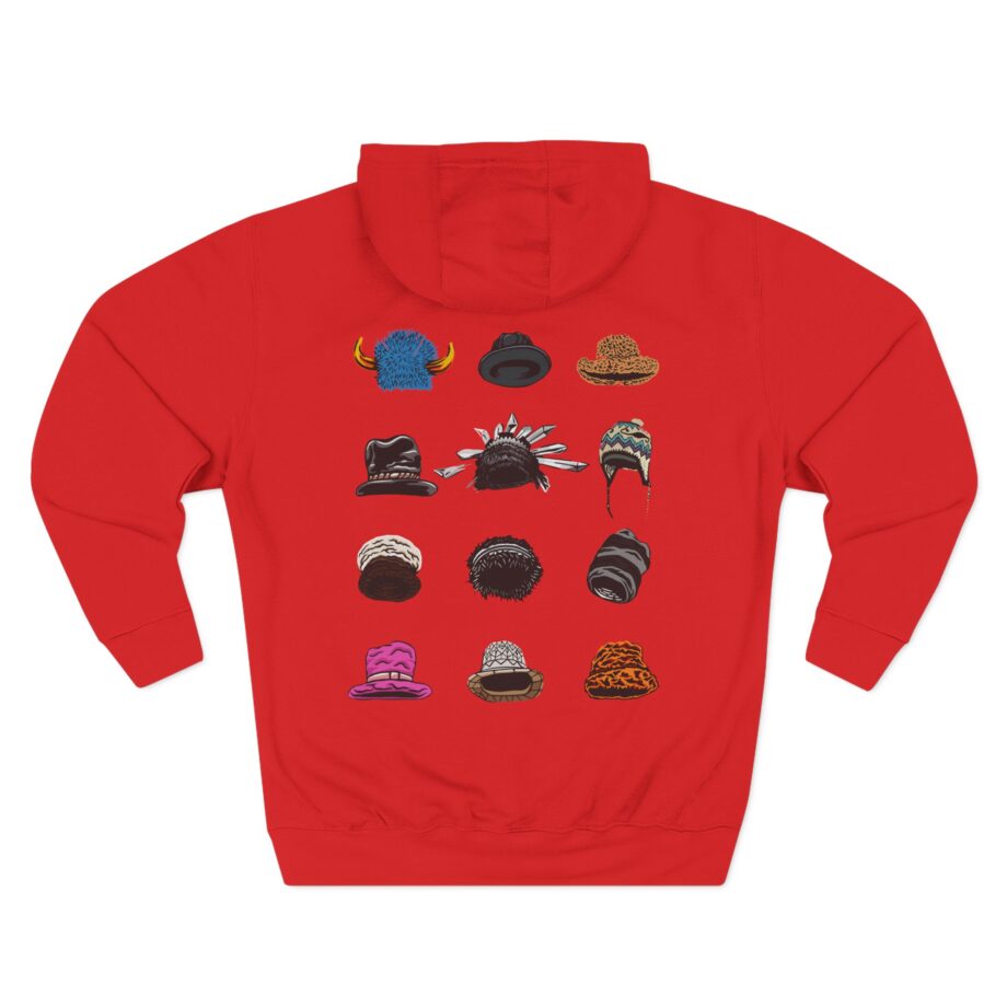 J High Times Hat Logo Three-Panel Fleece Hoodie