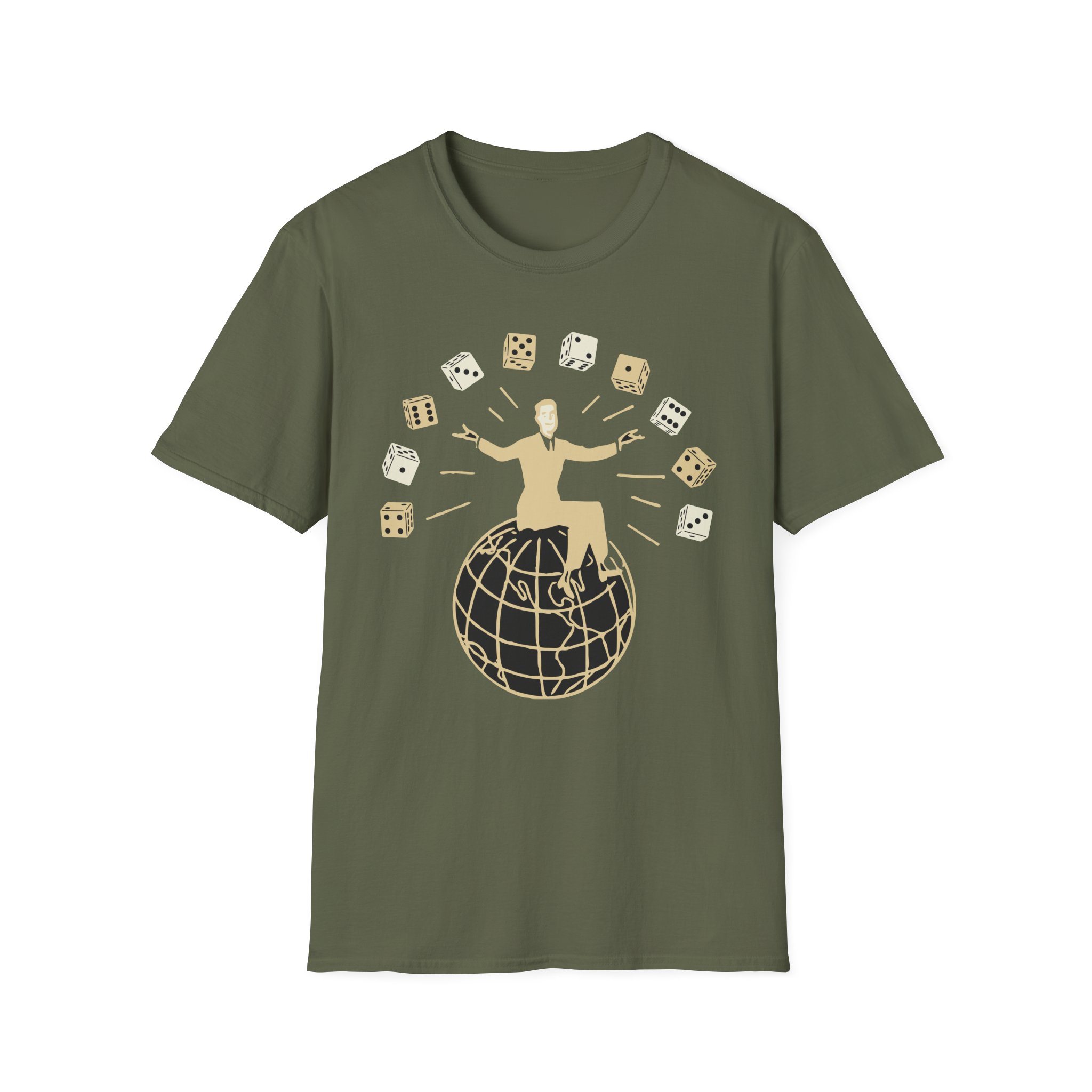 Set Your Goals Dice Unisex Softstyle T-Shirt