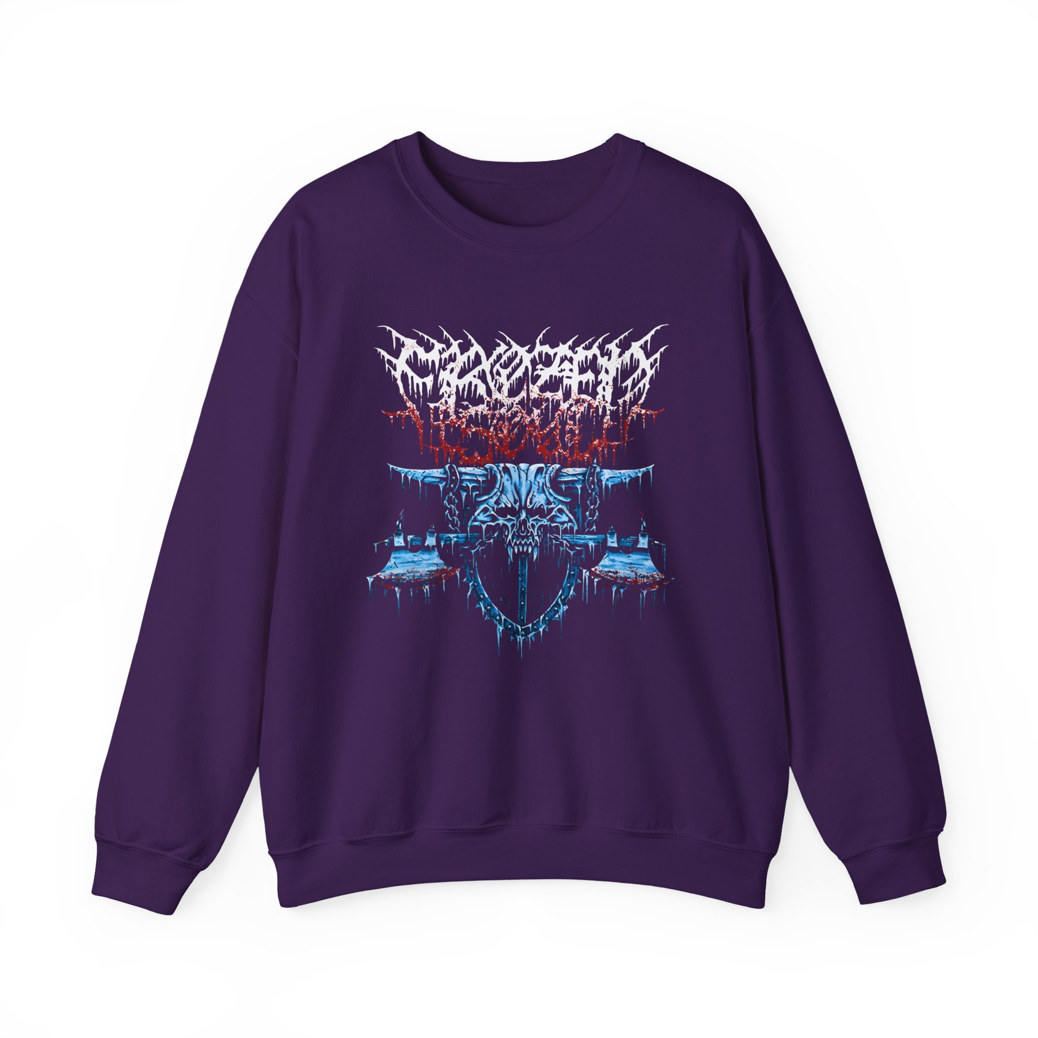 Frozen Soul Long Horn Unisex Heavy Blendâ„¢ Crewneck Sweatshirt