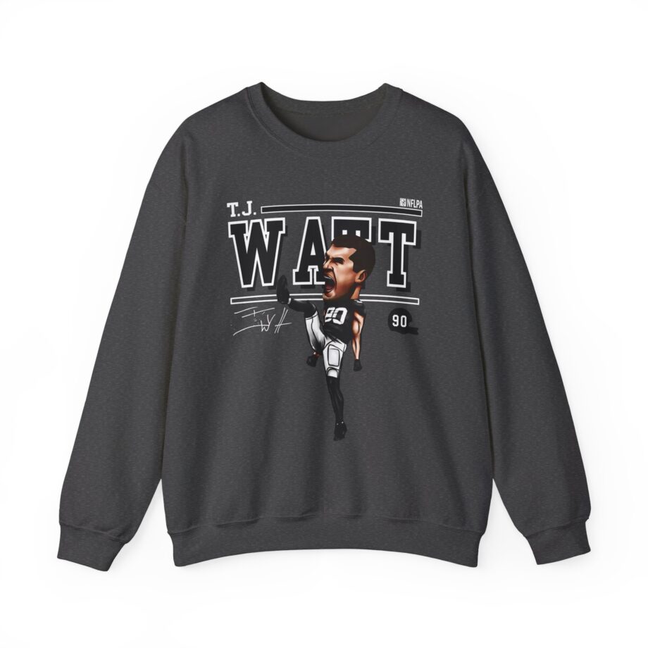 Tj Watt Cartoon Unisex Heavy Blend™ Crewneck Sweatshirt