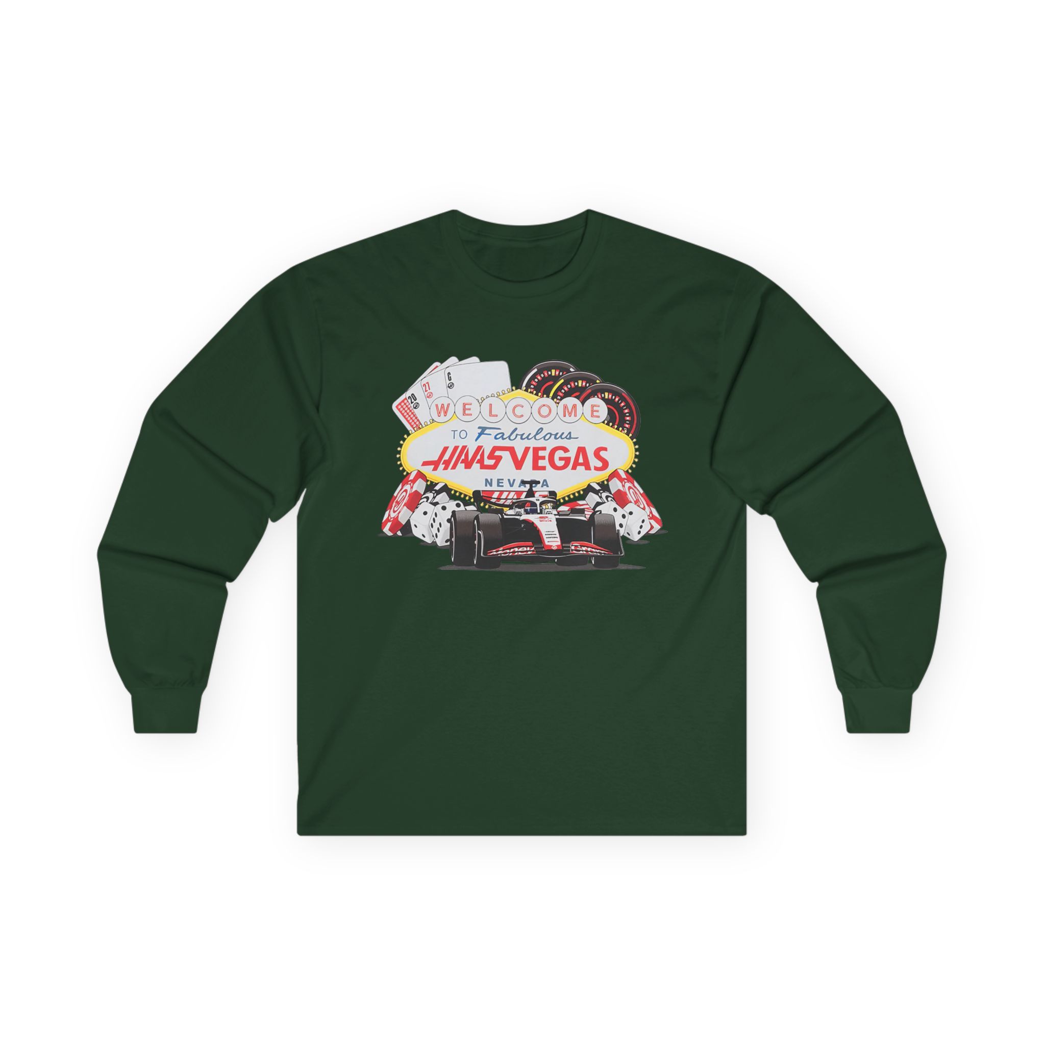 Haas F1 Las Vegas Gp Unisex Ultra Cotton Long Sleeve Tee
