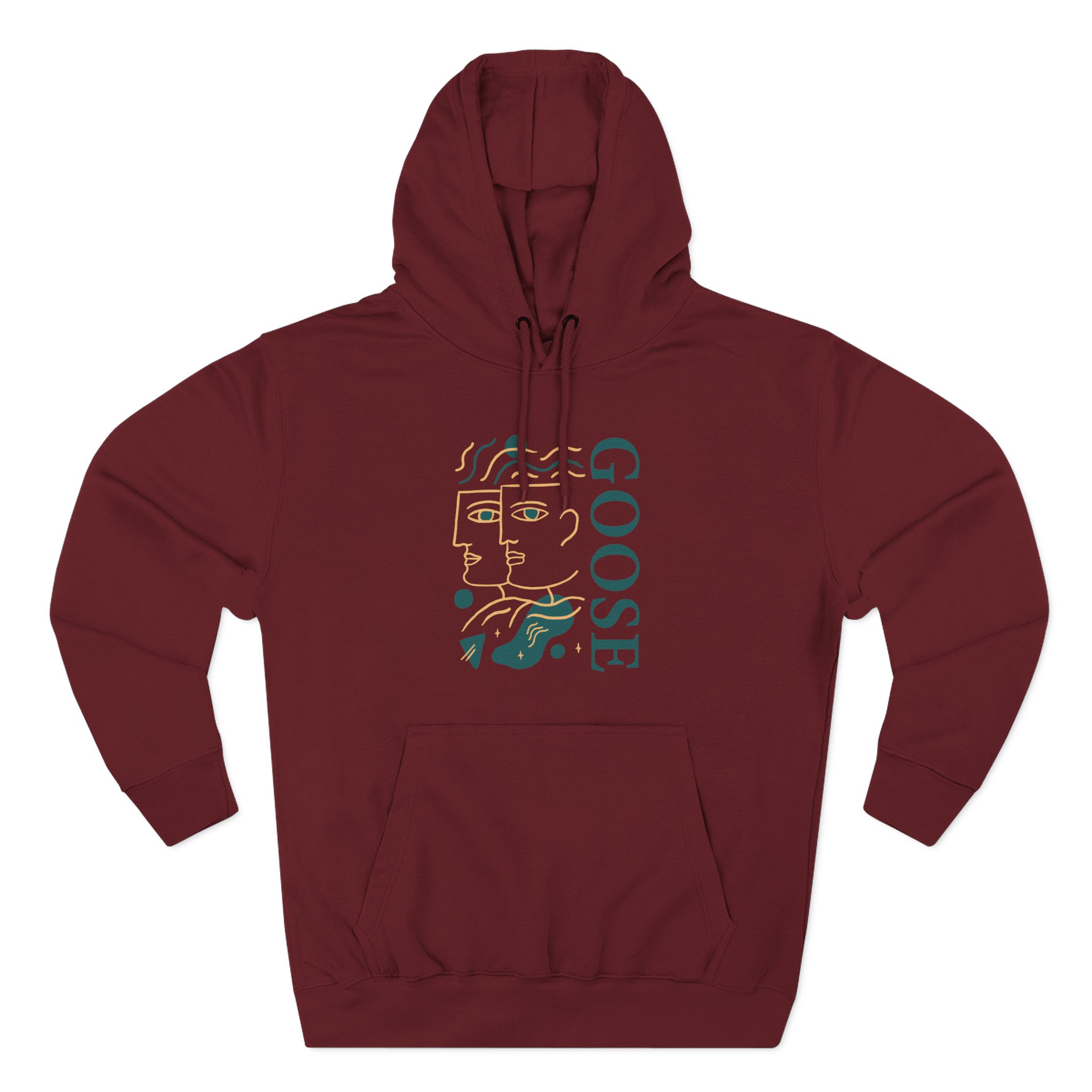 Goose Three-Panel Fleece Hoodie