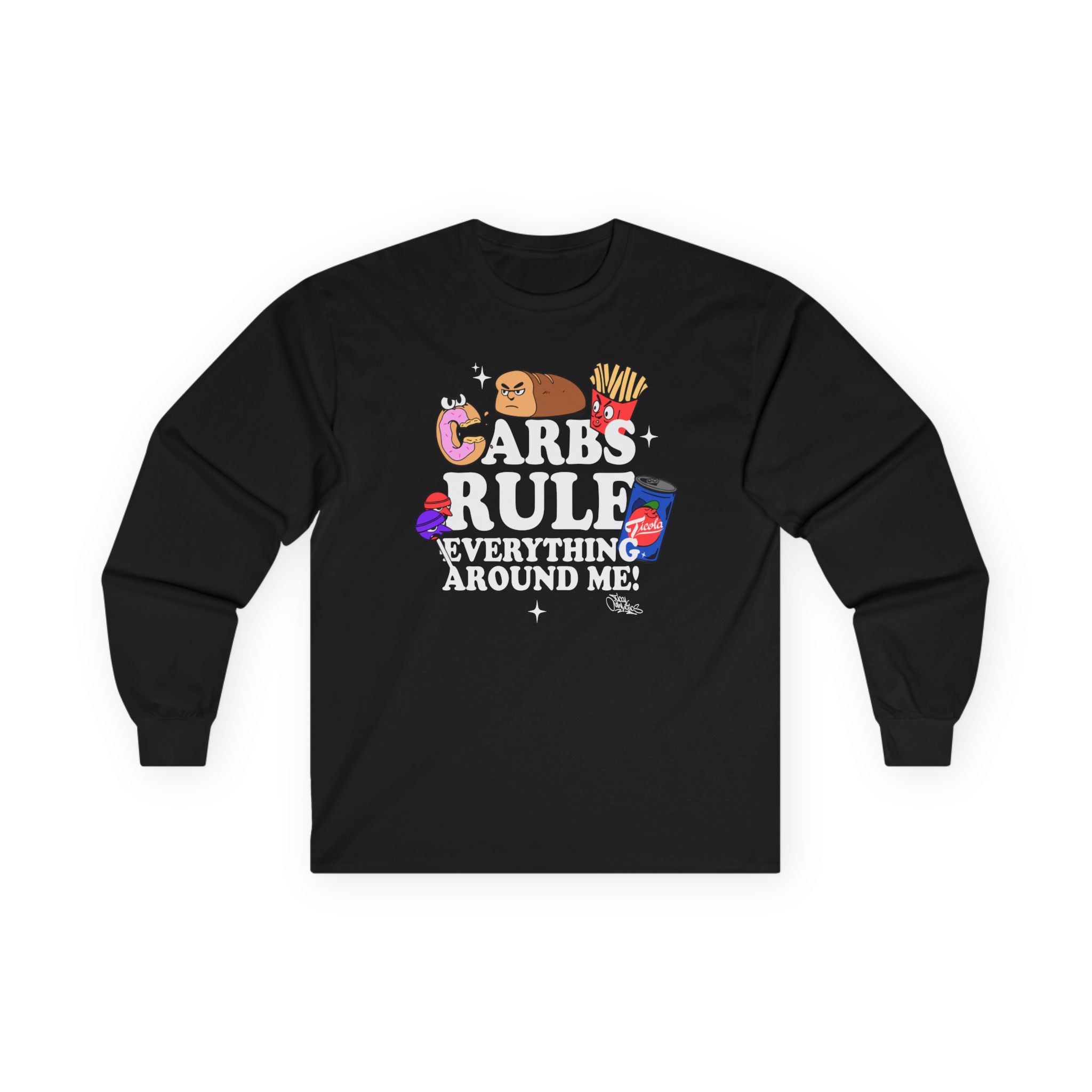 Method Man Carbs Rule Everything Around Me Unisex Ultra Cotton Long Sleeve Tee