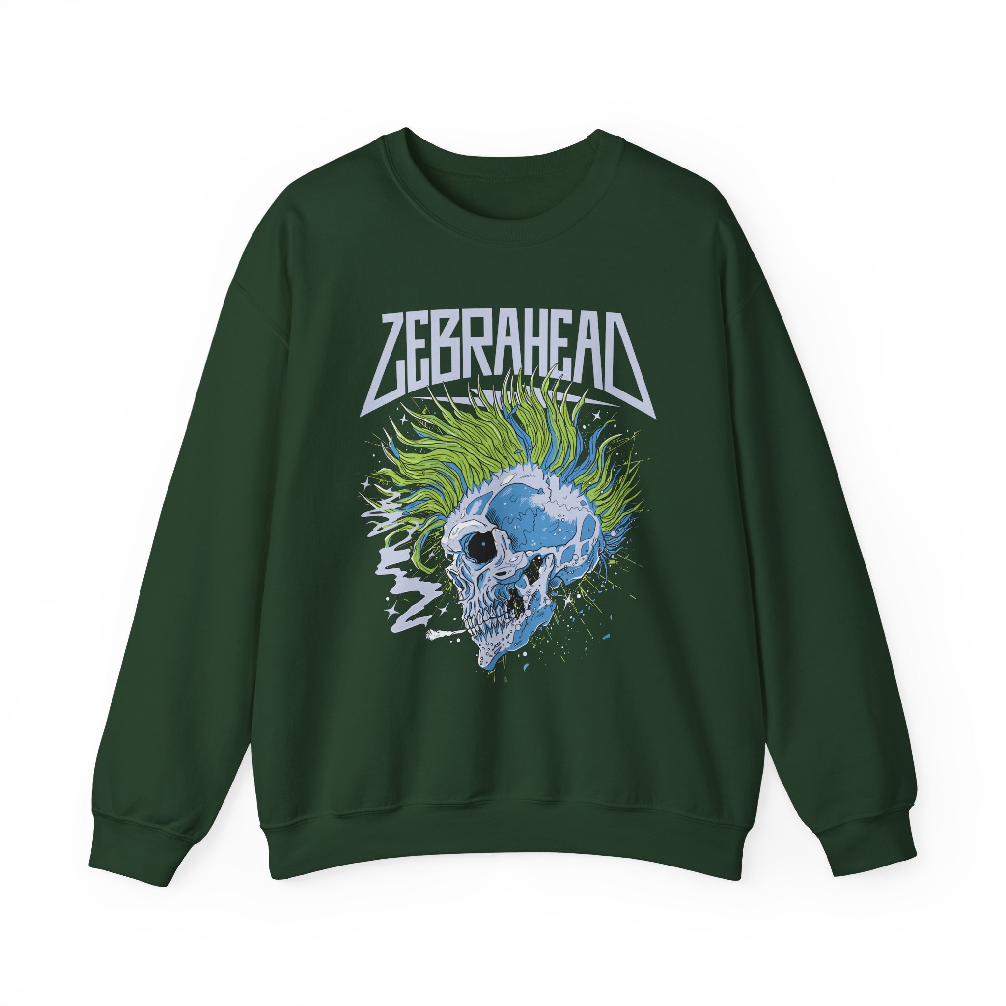 Zebrahead Skull Unisex Heavy Blendâ„¢ Crewneck Sweatshirt