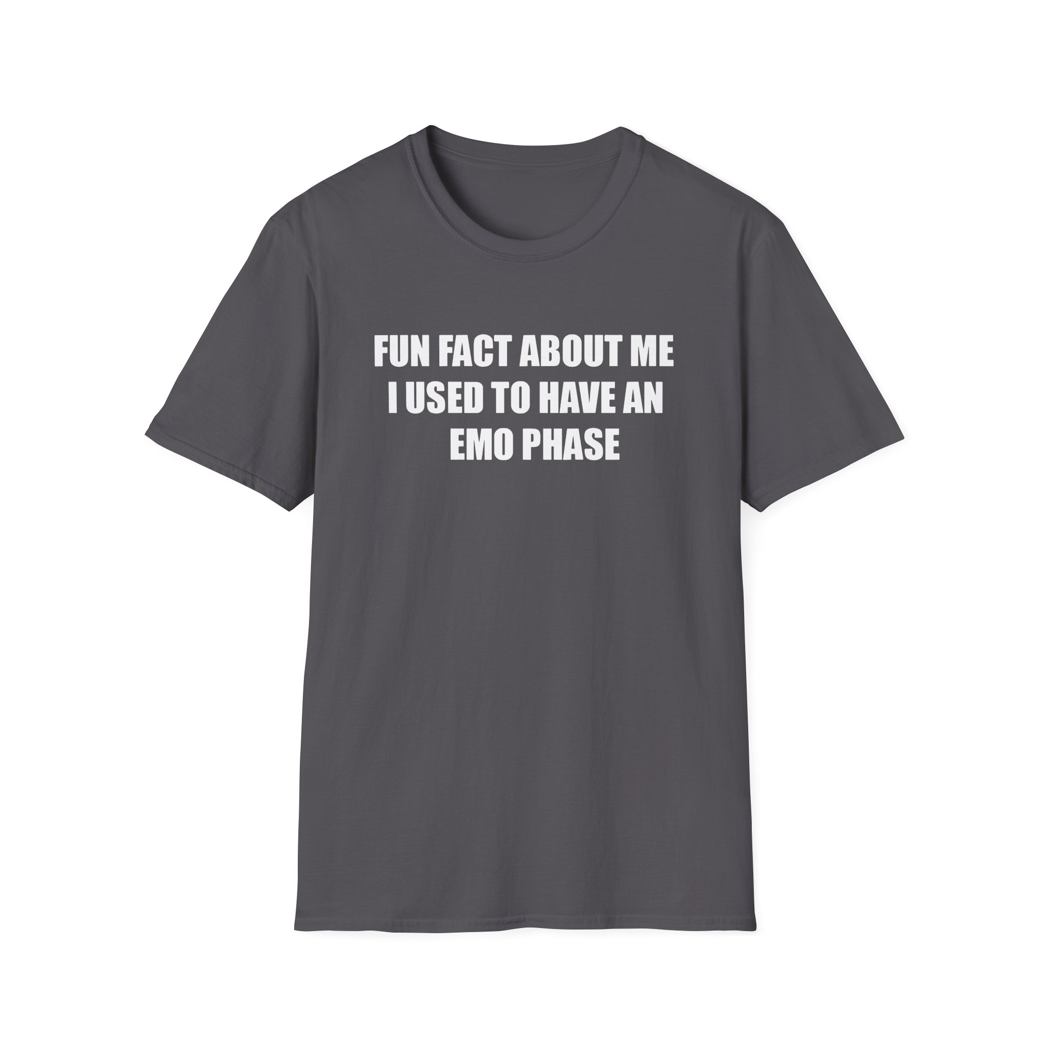 Jake & Johnnie Fun Fact About Me I Used to Have an Emo Phase Unisex Softstyle T-Shirt