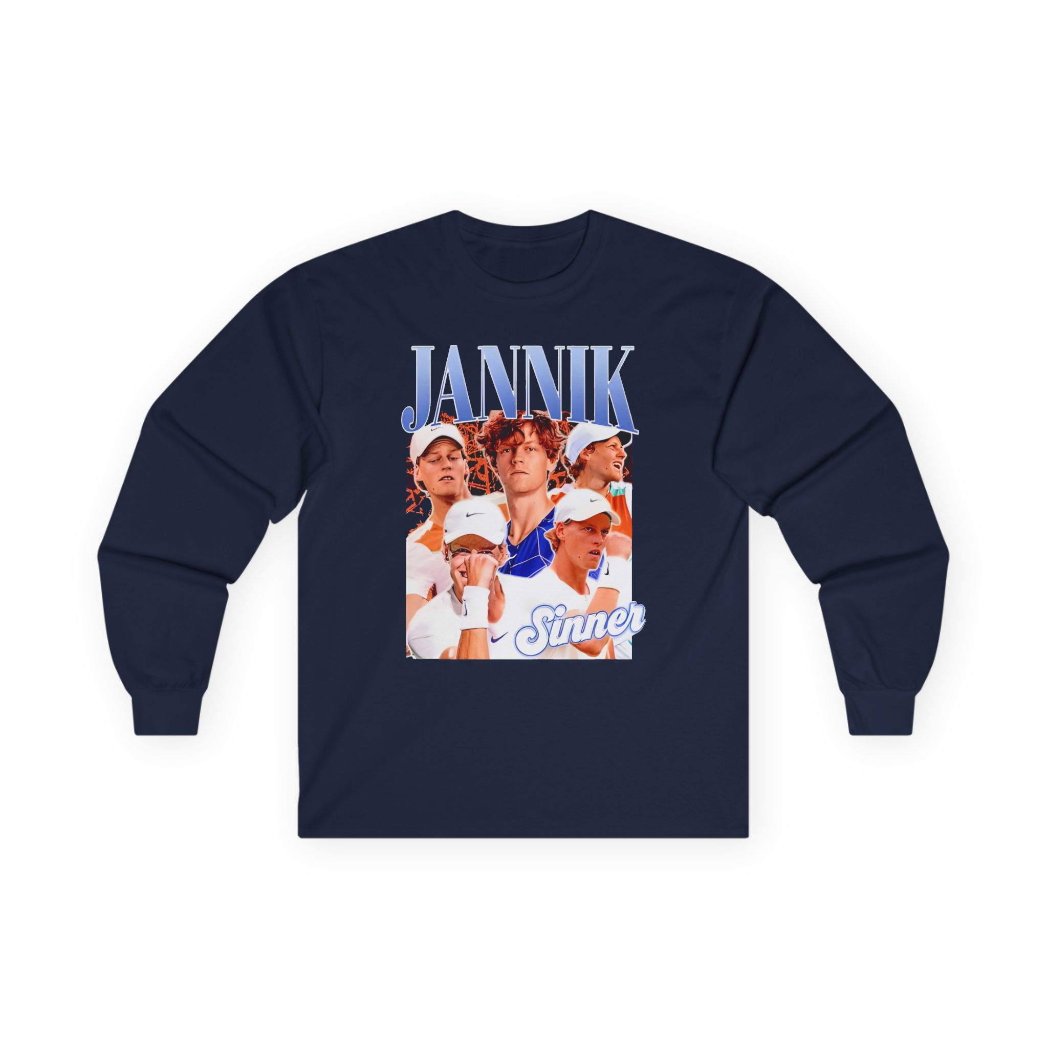 Jannik Sinner Retro Art Unisex Ultra Cotton Long Sleeve Tee