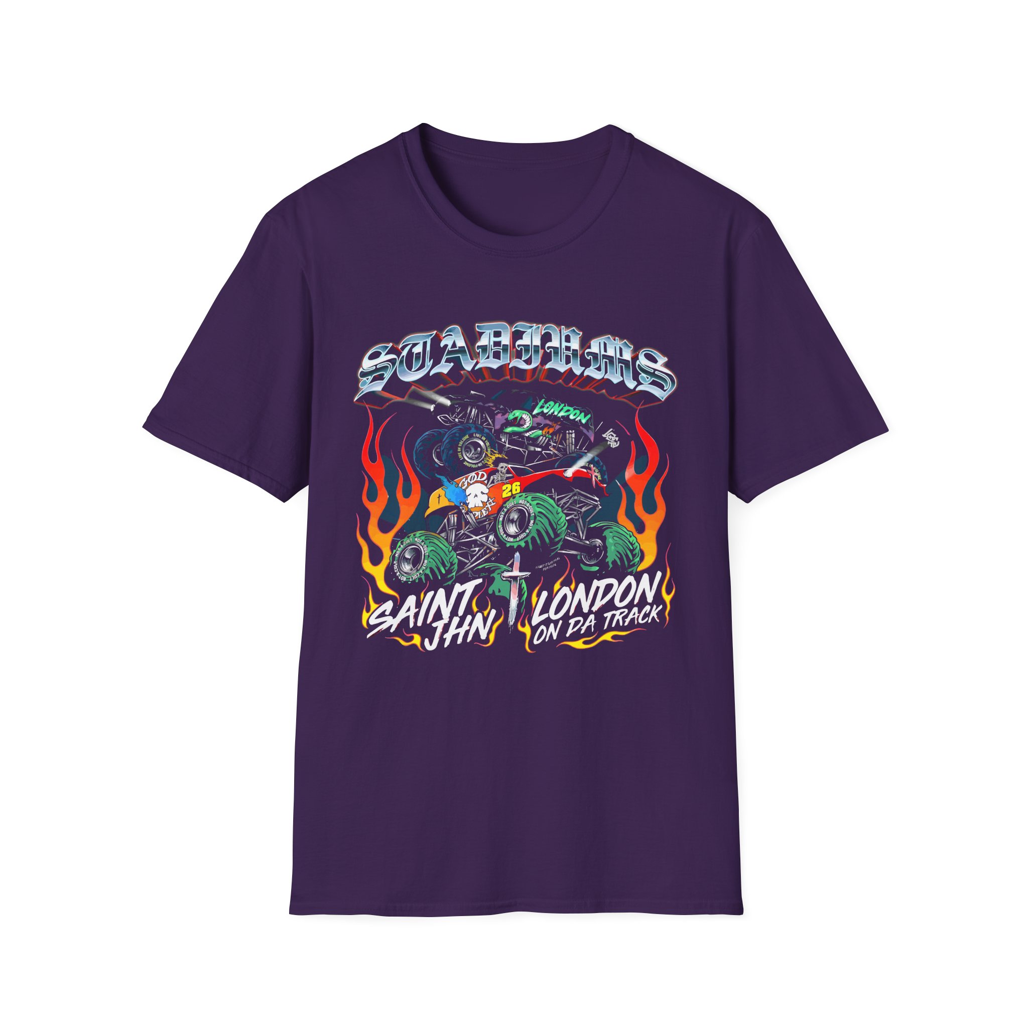 Saint Jhn Stadiums With London on Da Track Unisex Softstyle T-Shirt
