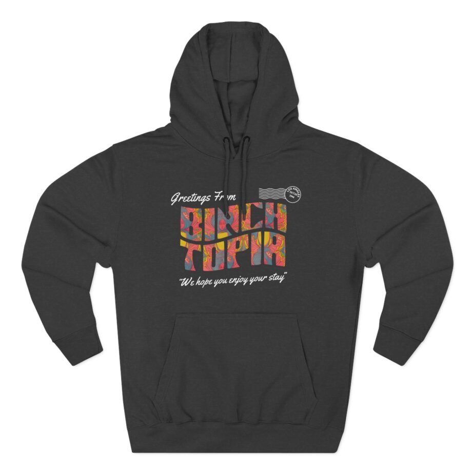 Binchtopia Postcard Three-Panel Fleece Hoodie