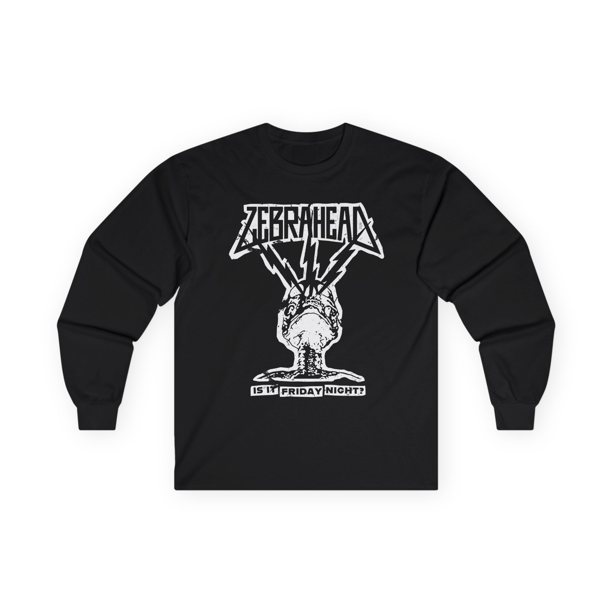 Zebrahead Lightning Skull Friday night tour Unisex Ultra Cotton Long Sleeve Tee