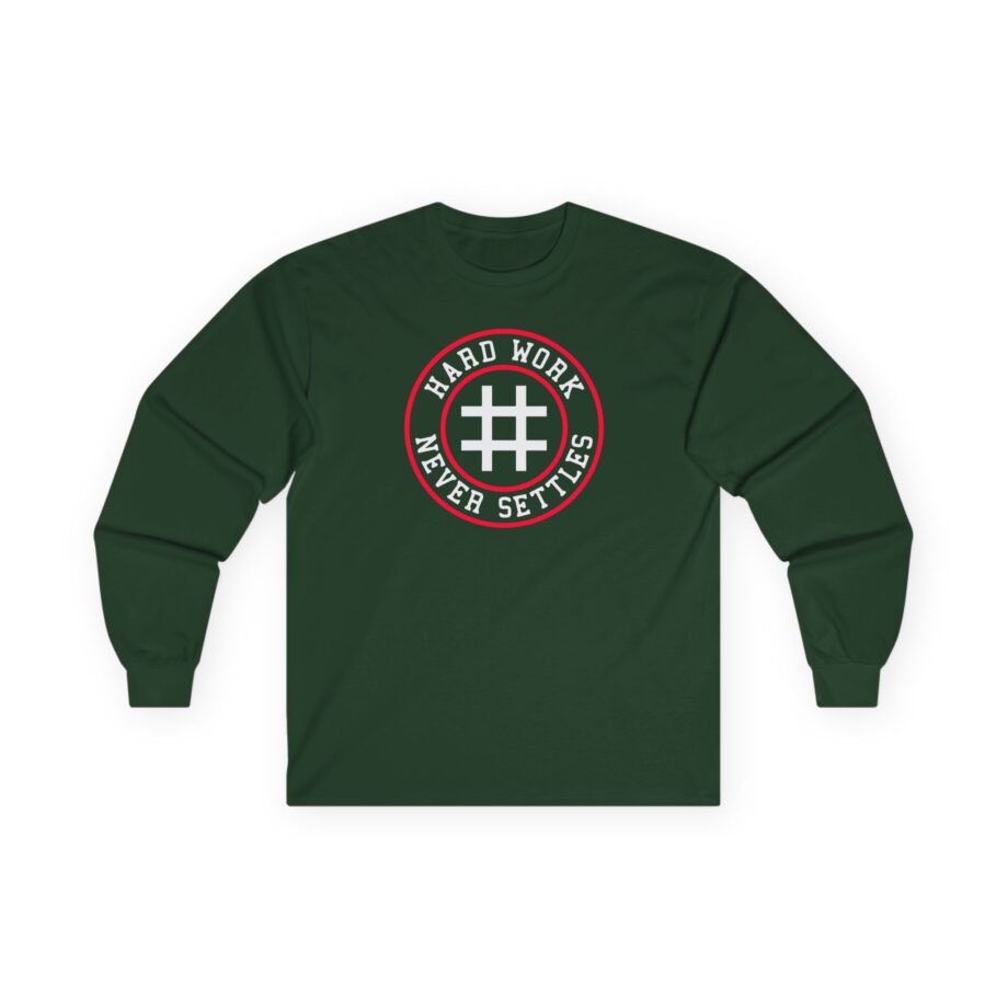 Trevor Bauer Hard Work Never Settles Unisex Ultra Cotton Long Sleeve Tee