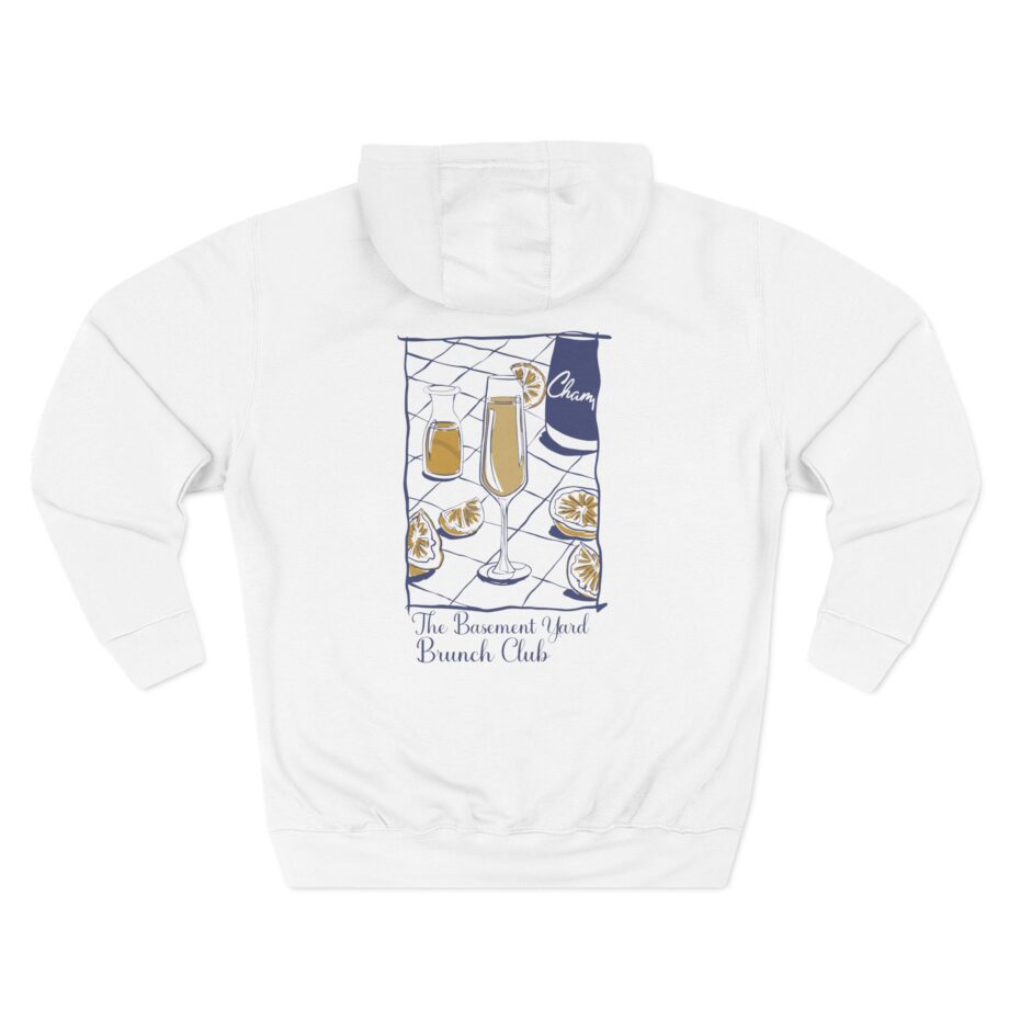 Basement Yard Mimosa Brunch Club Three-Panel Fleece Hoodie