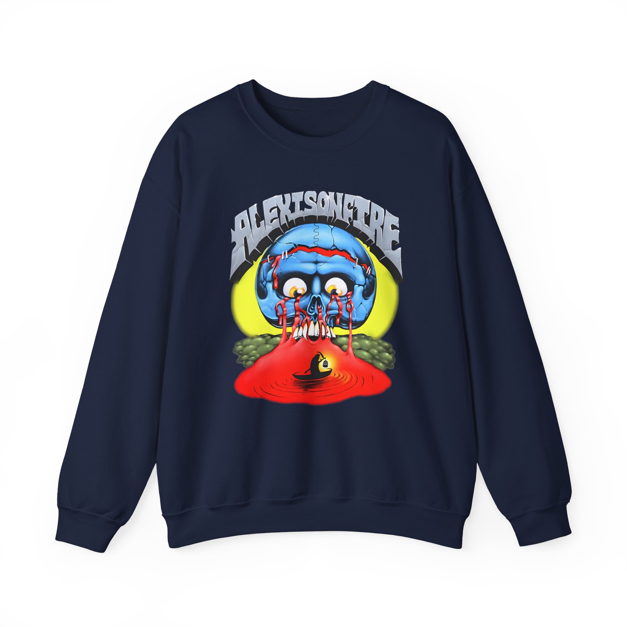 Alexisonfire Skull Island Unisex Heavy Blendâ„¢ Crewneck Sweatshirt